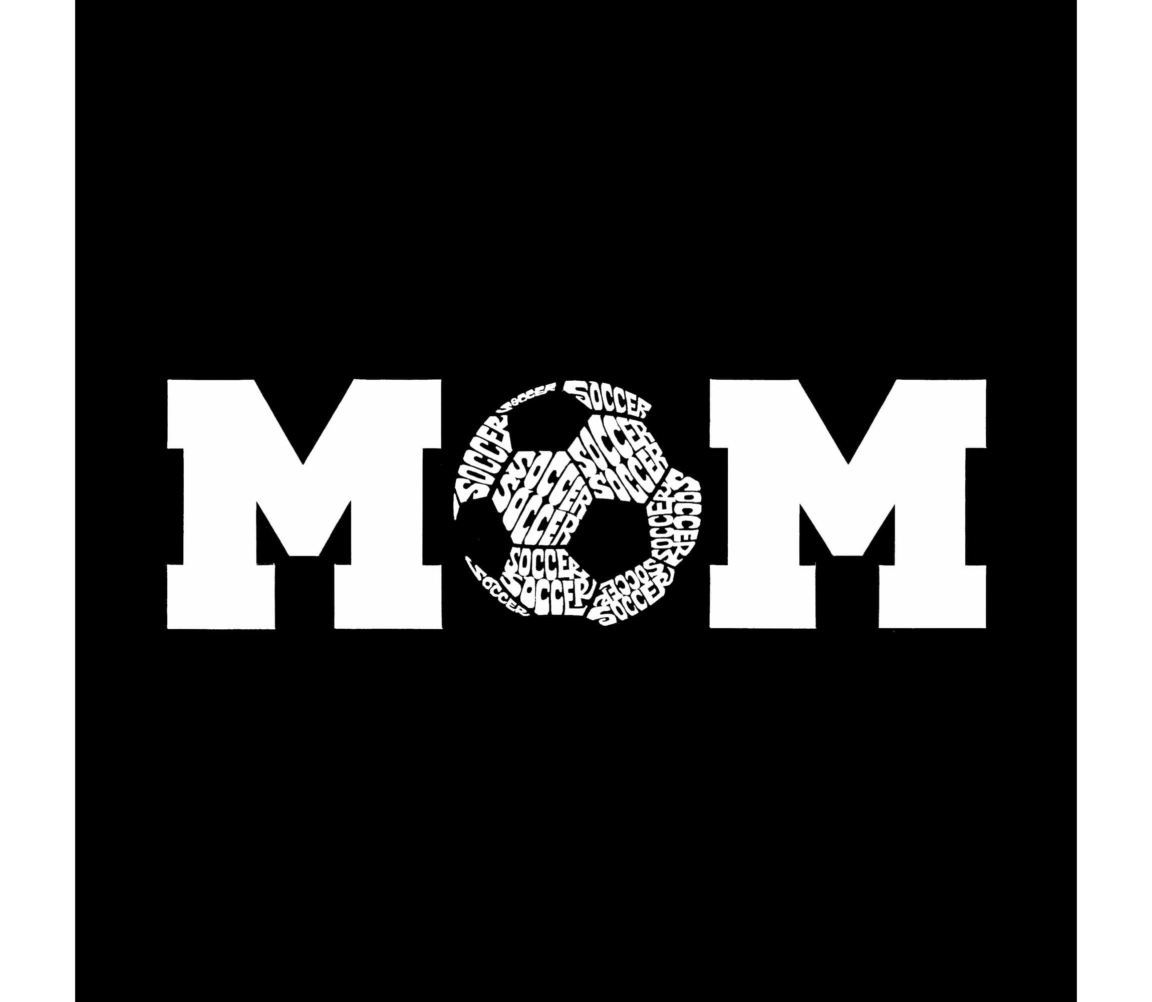 Soccer Mom - Womens Word Art T-Shirt