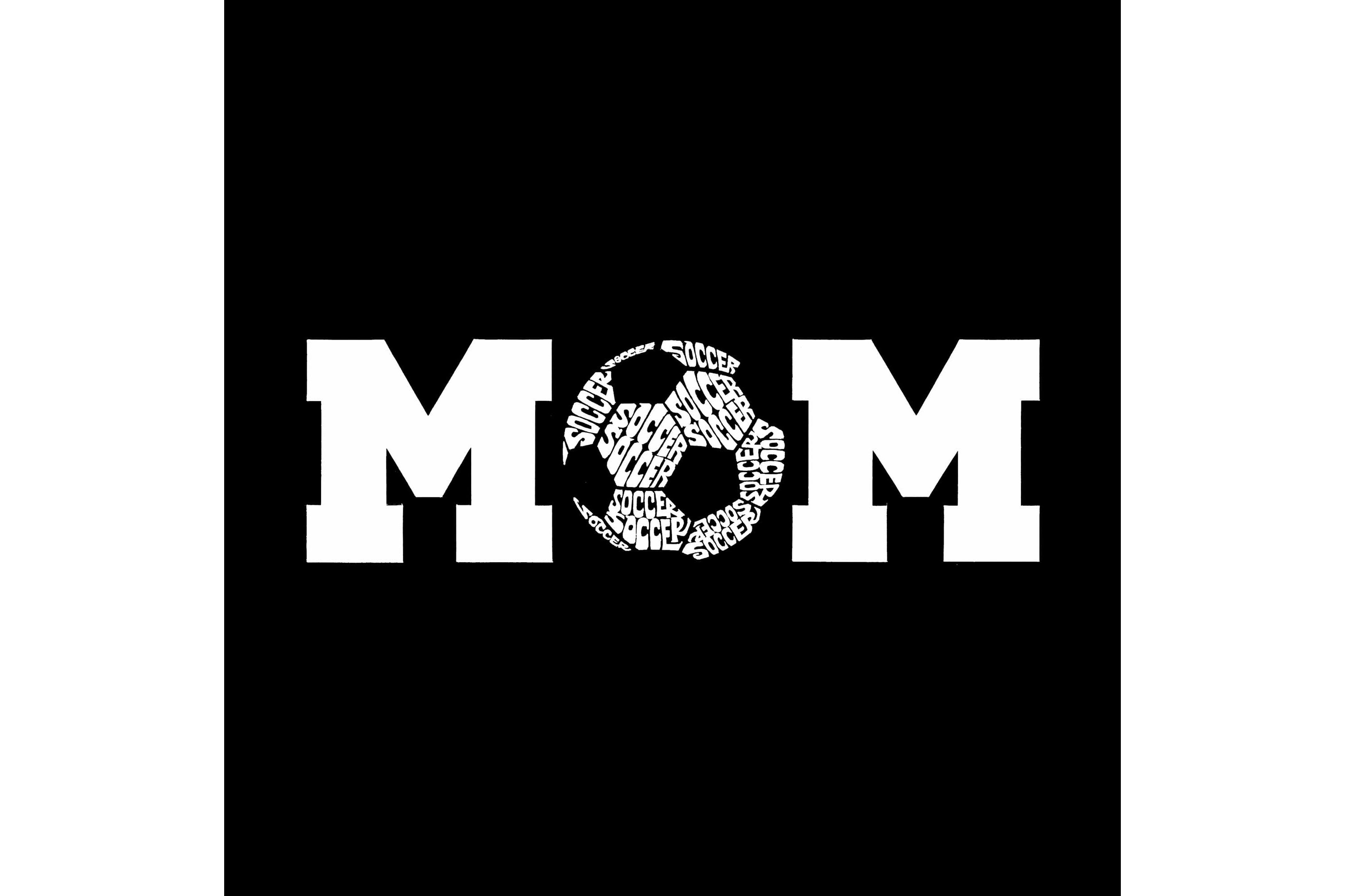 Soccer Mom - Womens Word Art Crewneck Sweatshirt