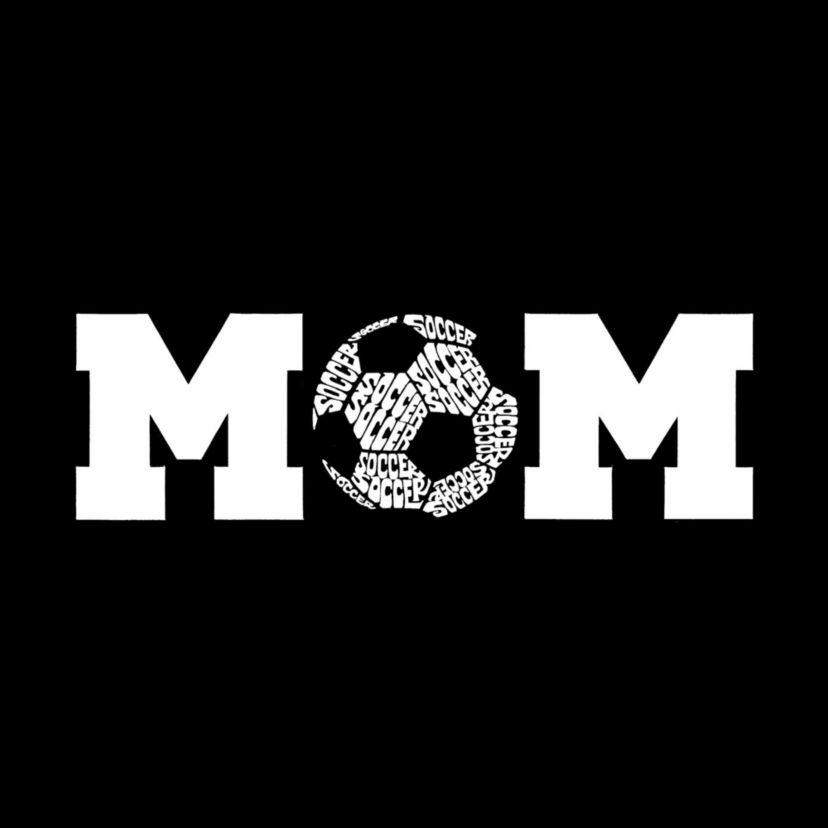 Soccer Mom - Womens Word Art Crewneck Sweatshirt