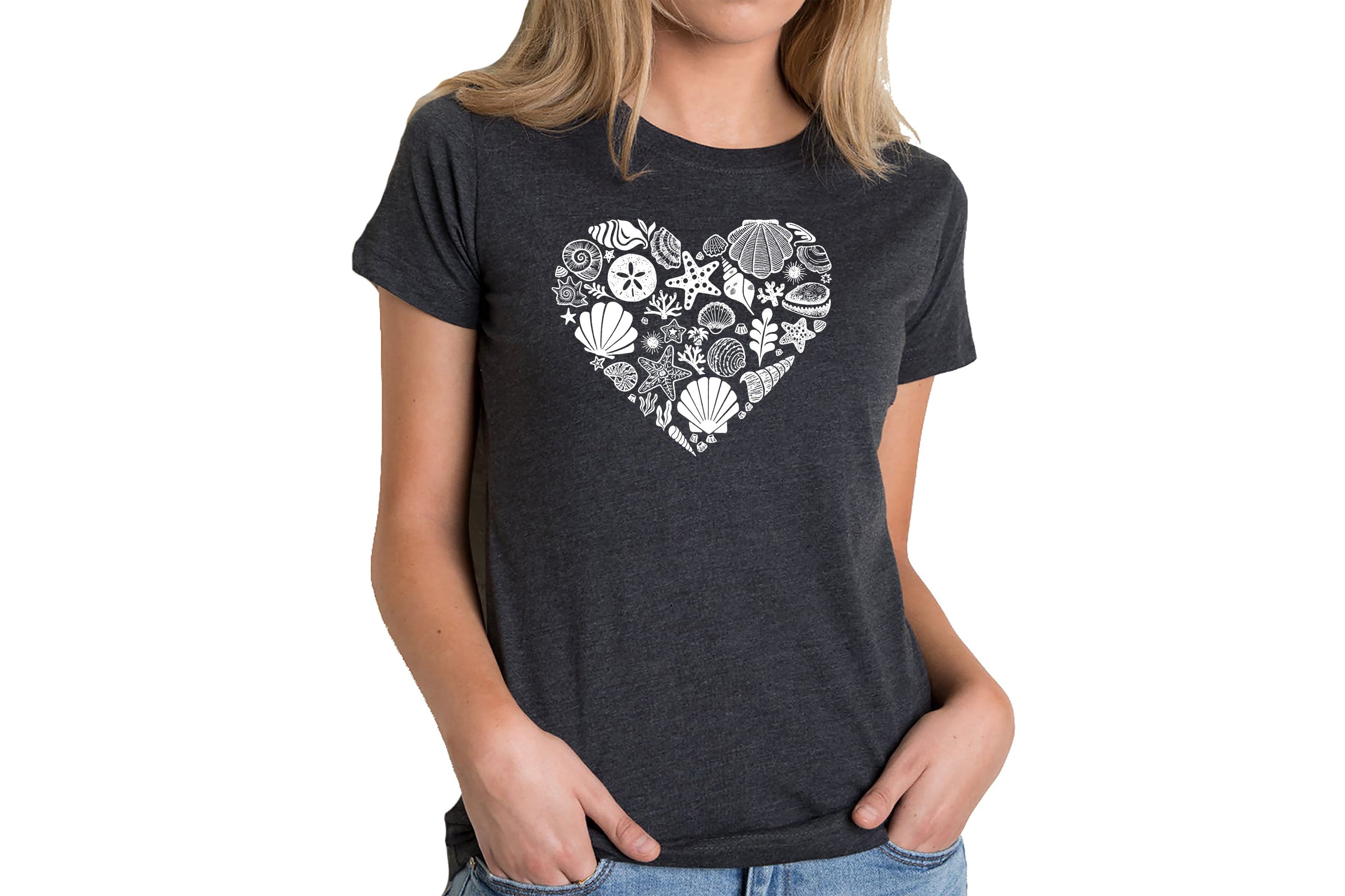 Sea Shells - Womens Premium Blend Word Art T-Shirt