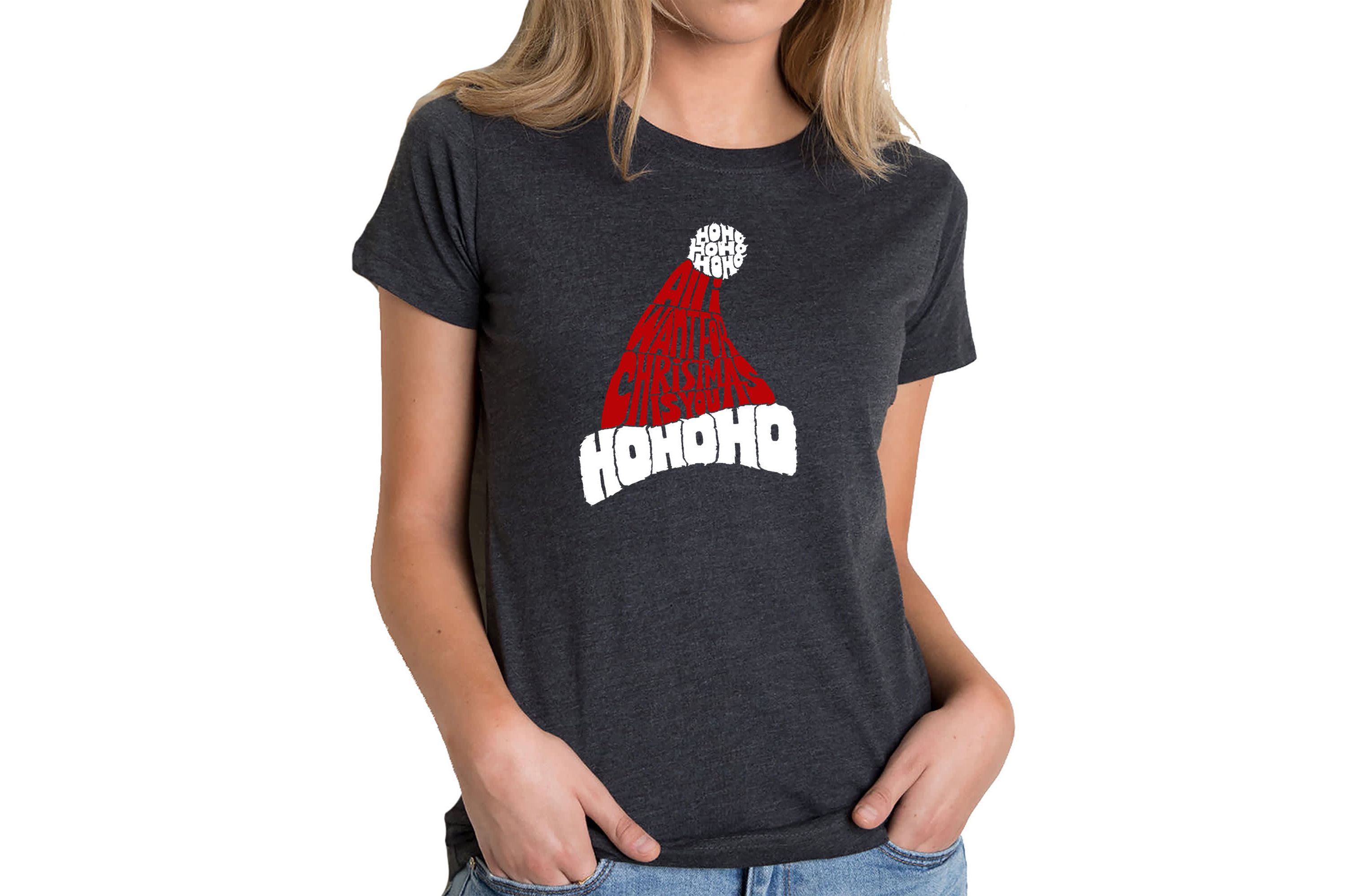 All I Want for Christmas is You - Womens Premium Blend Word Art T-Shirt
