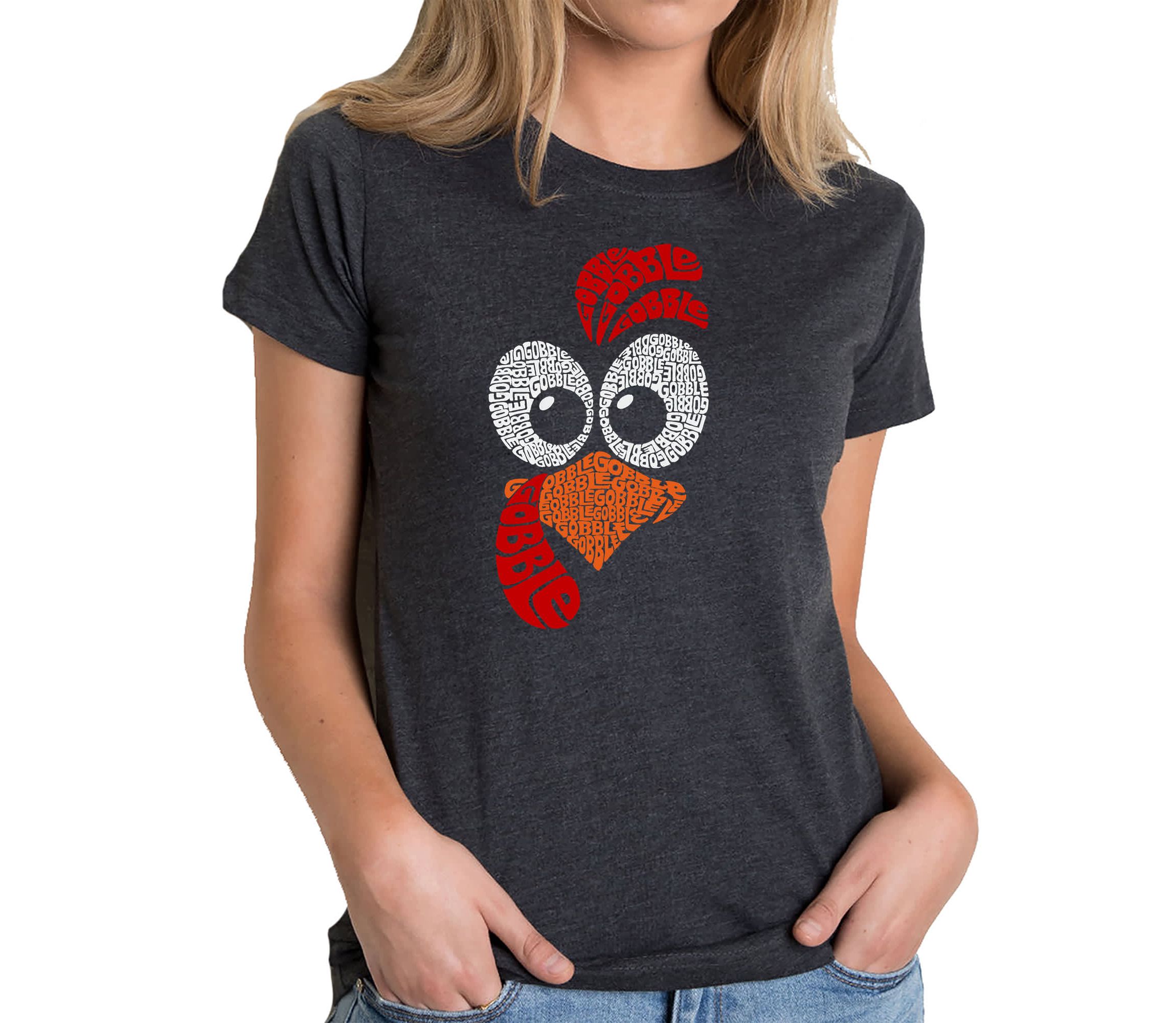 Turkey Face - Womens Premium Blend Word Art T-Shirt