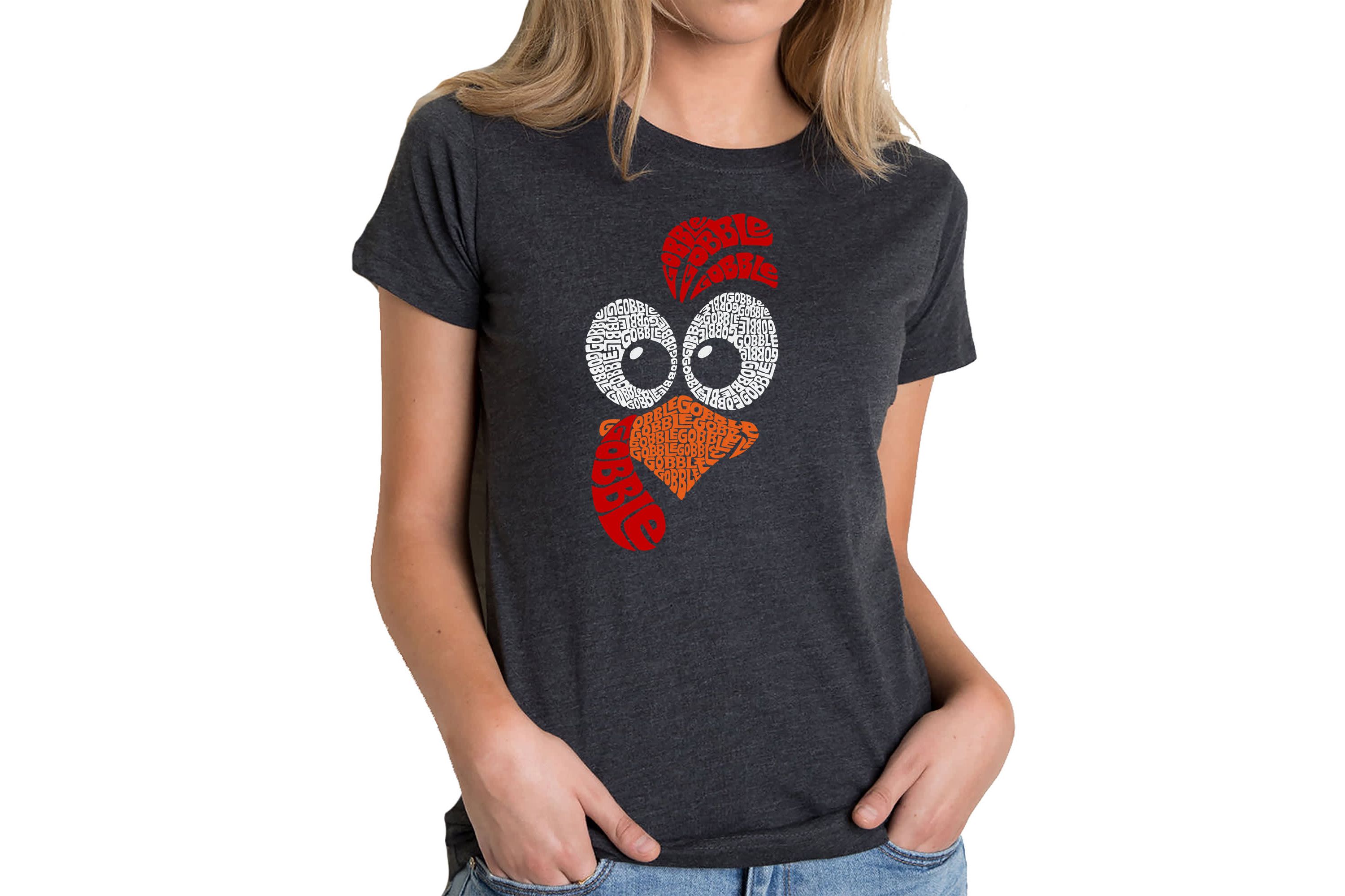 Turkey Face - Womens Premium Blend Word Art T-Shirt