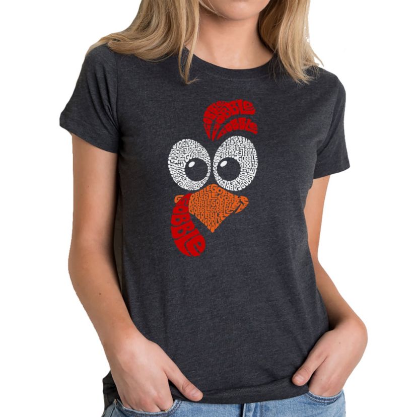Turkey Face - Womens Premium Blend Word Art T-Shirt