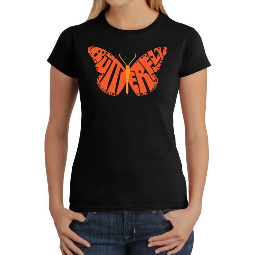 Butterfly - Womens Word Art T-Shirt