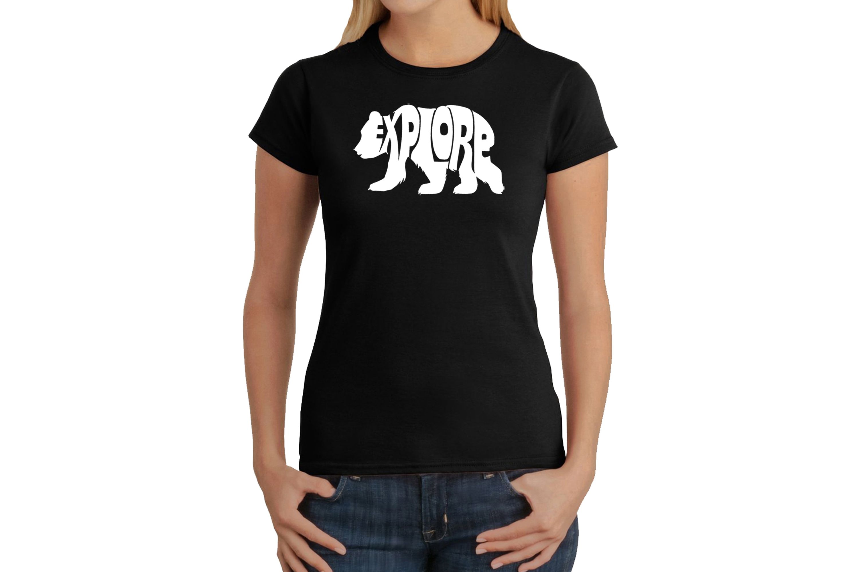 Explore - Womens Word Art T-Shirt