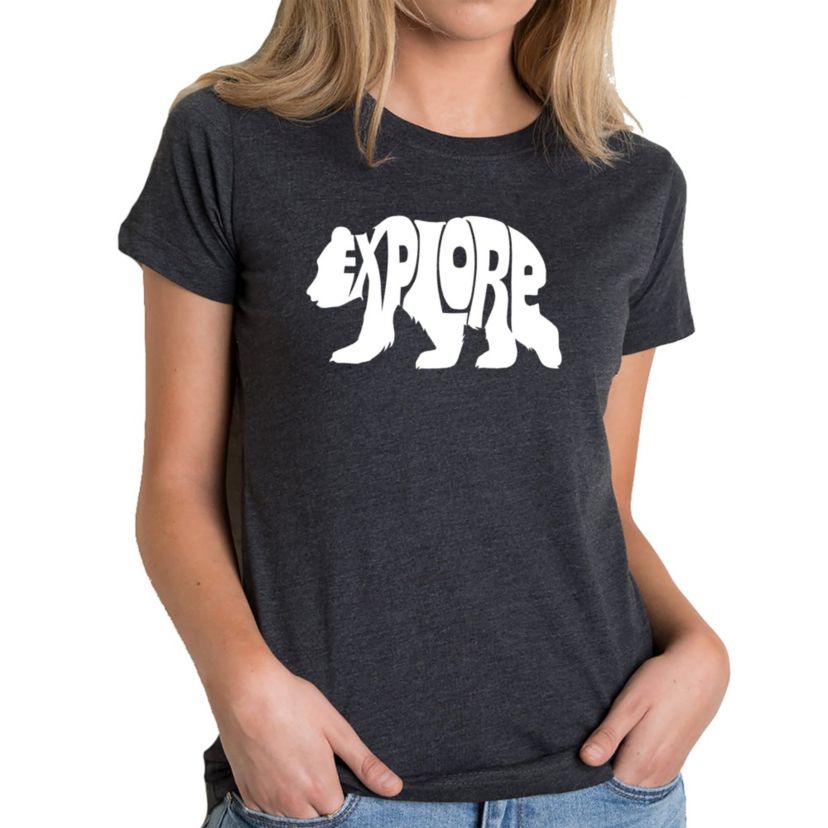 Explore - Womens Premium Blend Word Art T-Shirt