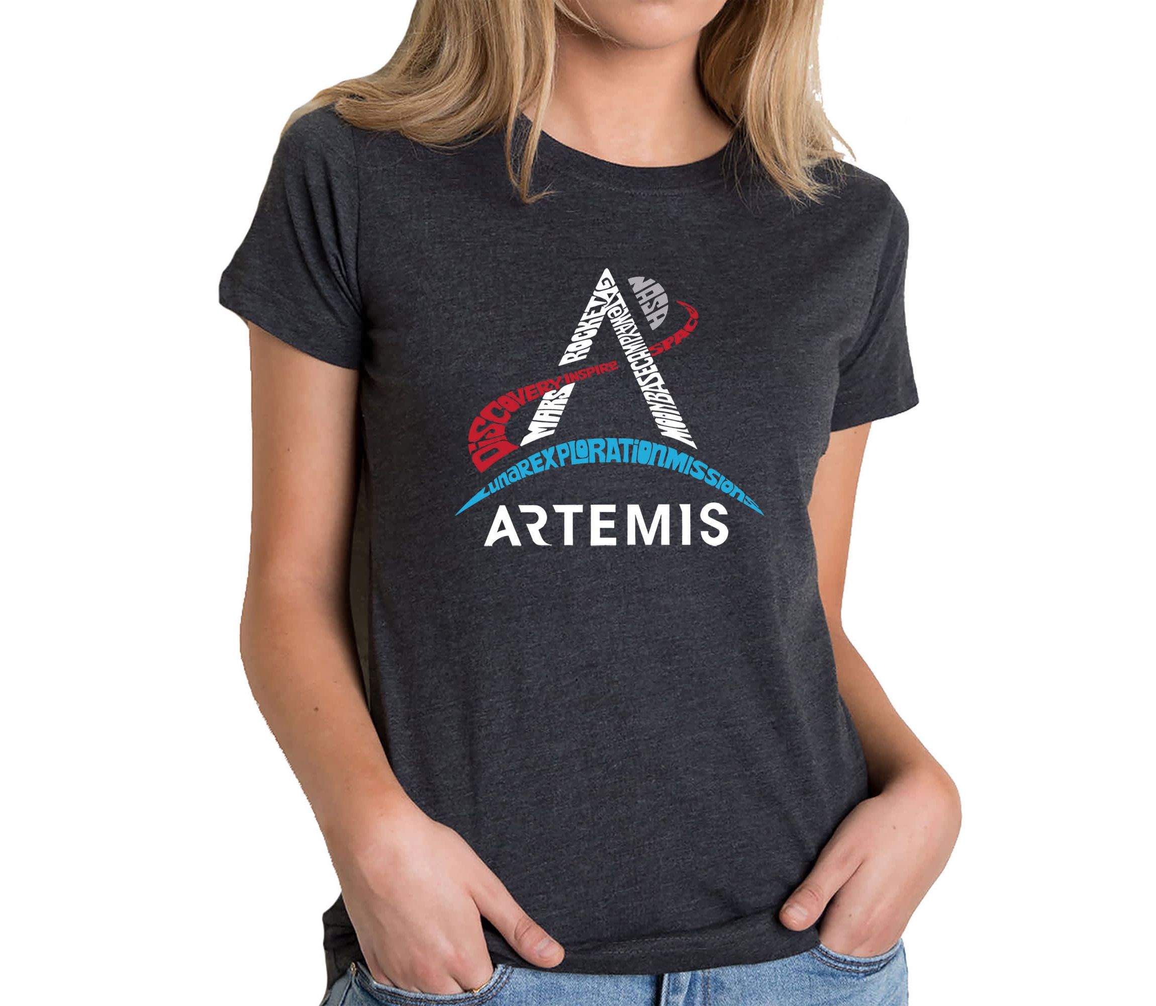 NASA Artemis Logo - Womens Premium Blend Word Art T-Shirt