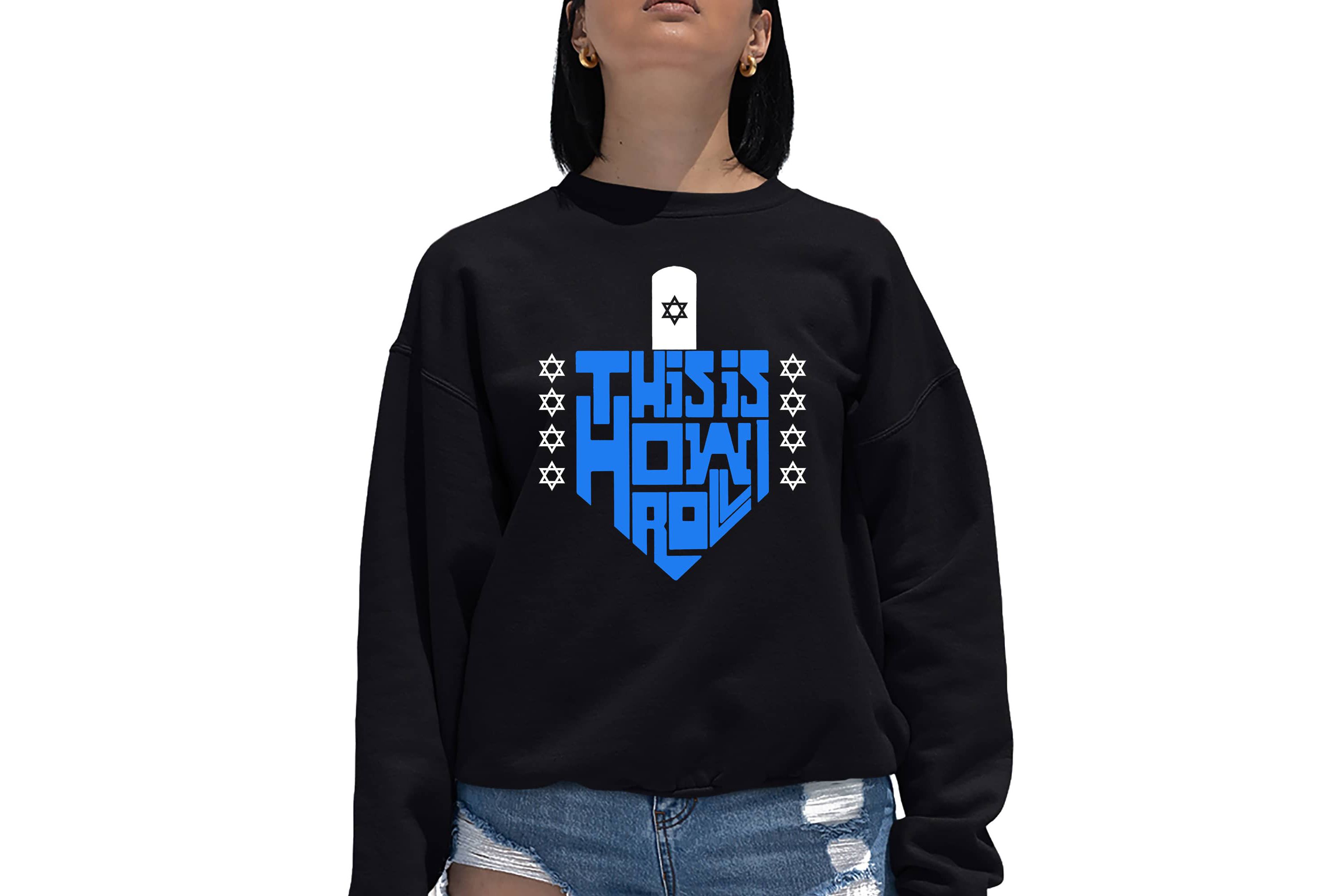 This is How I Roll - Womens Word Art Crewneck Sweatshirt