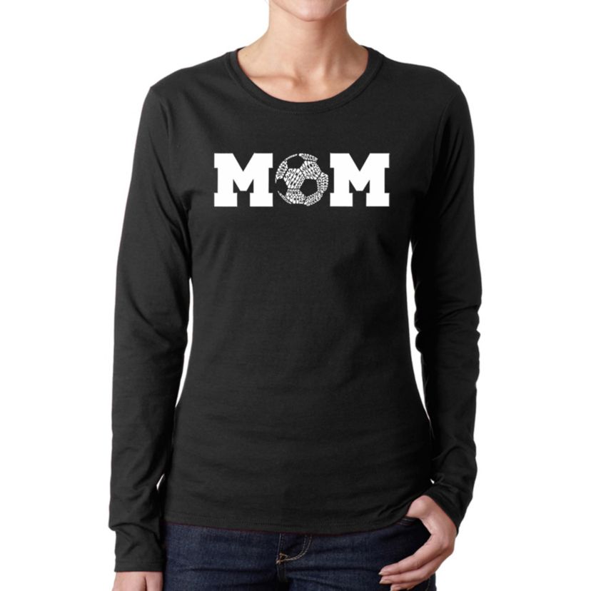 Soccer Mom - Womens Word Art Long Sleeve T-Shirt
