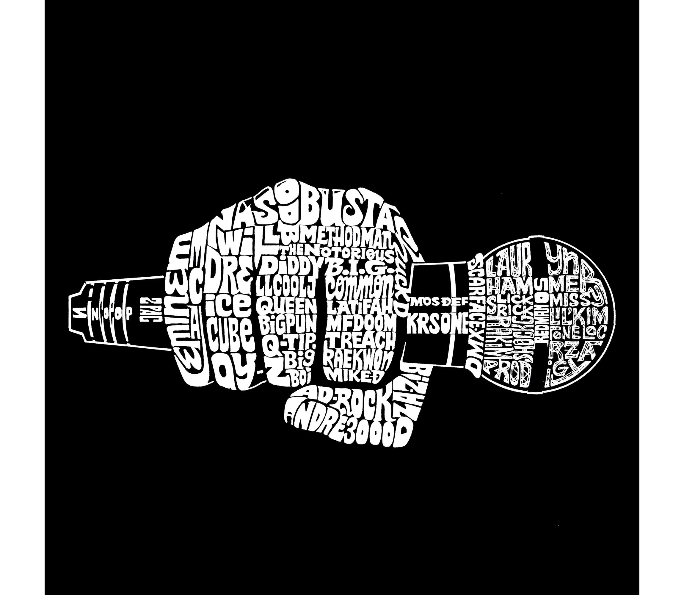 90s Rappers - Womens Word Art Crewneck Sweatshirt