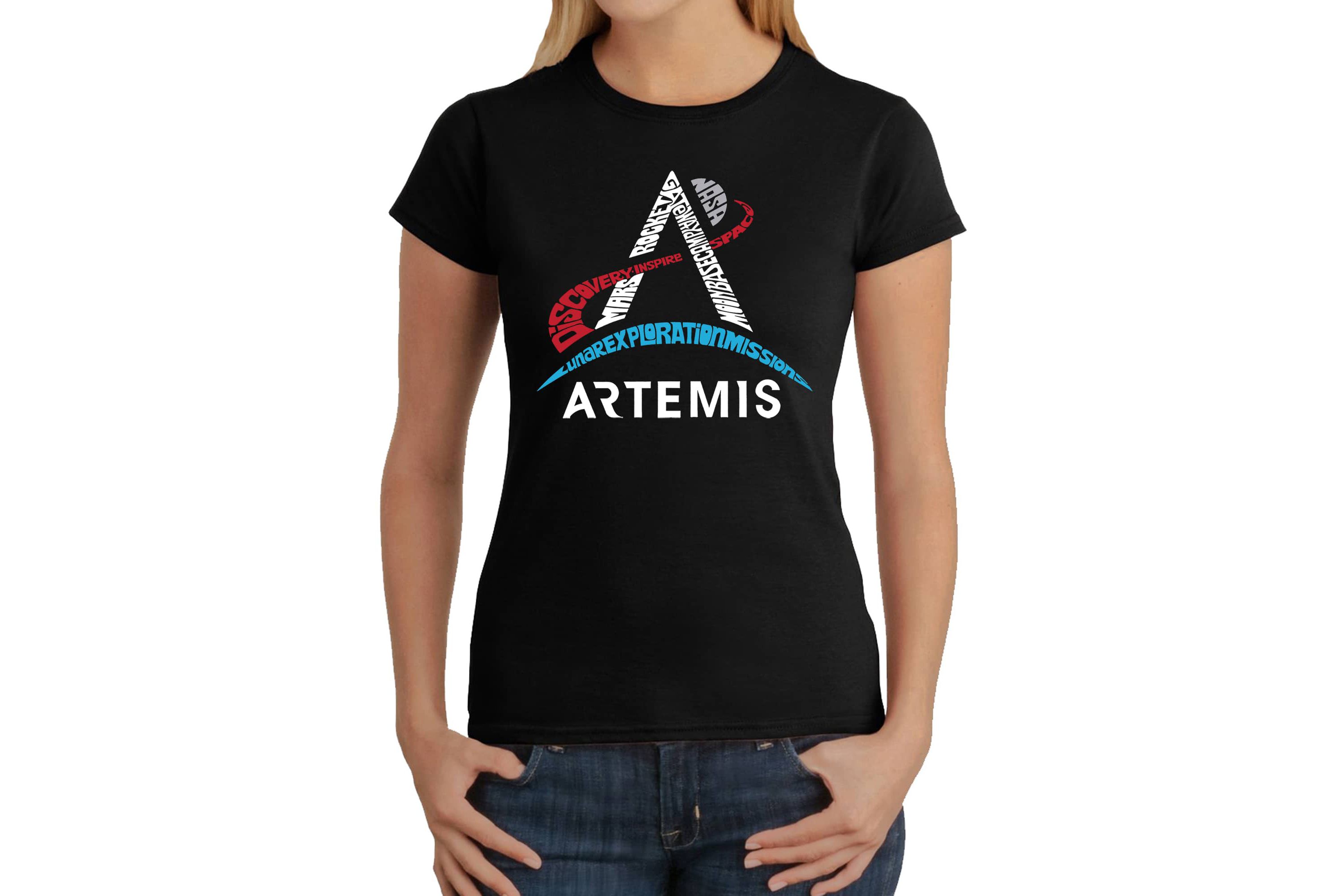 NASA Artemis Logo - Womens Word Art T-Shirt