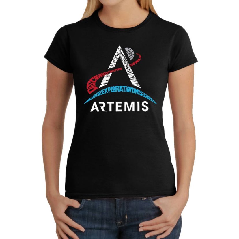 NASA Artemis Logo - Womens Word Art T-Shirt