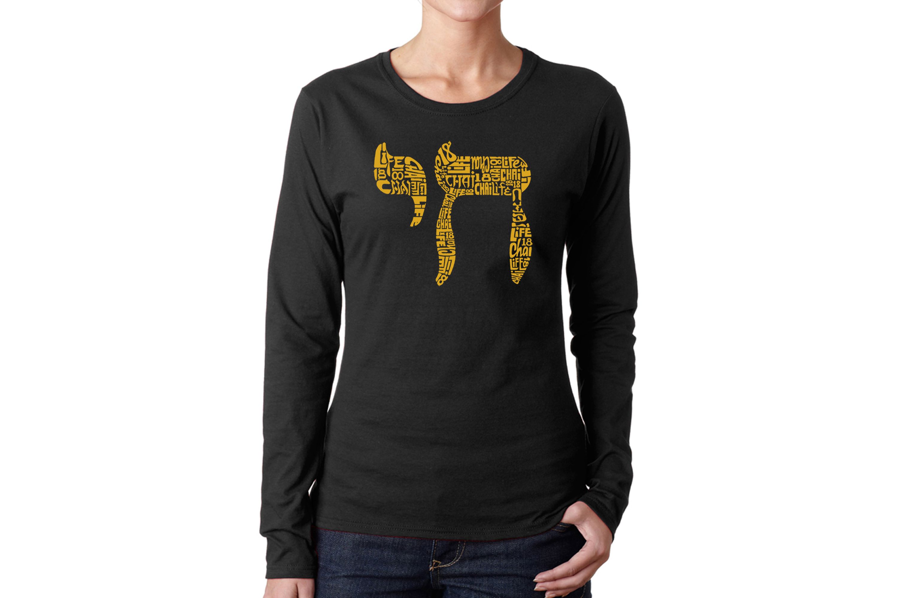 Chai - Womens Word Art Long Sleeve T-Shirt