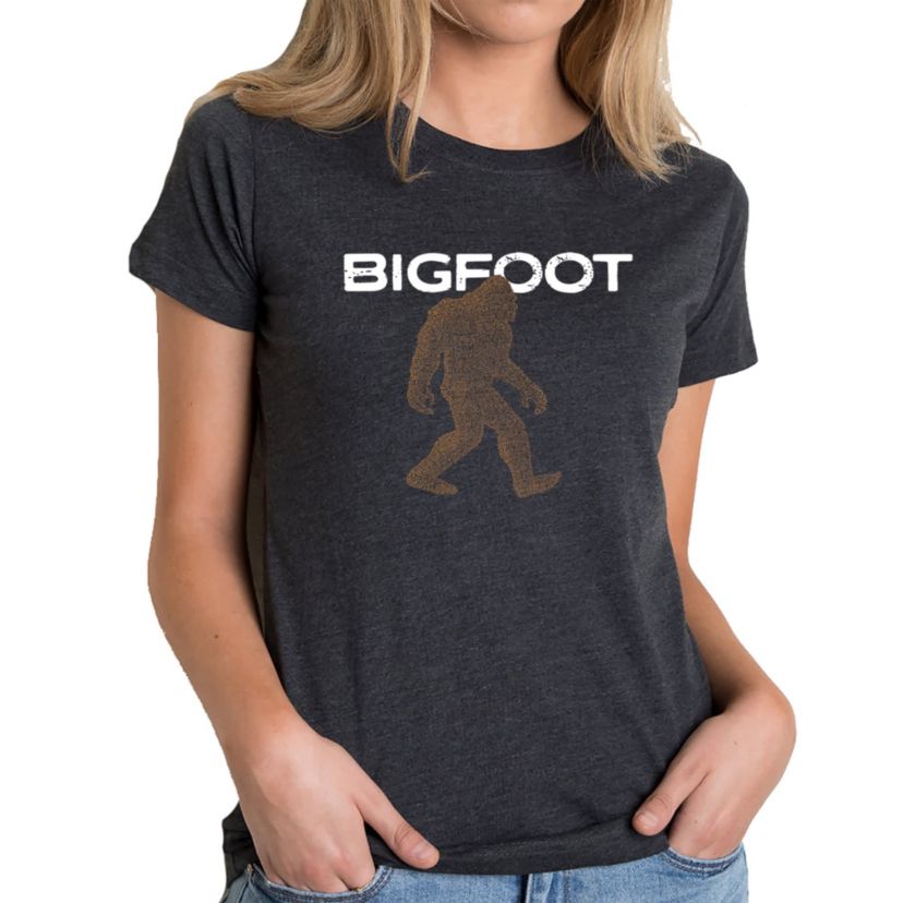 Bigfoot - Womens Premium Blend Word Art T-Shirt