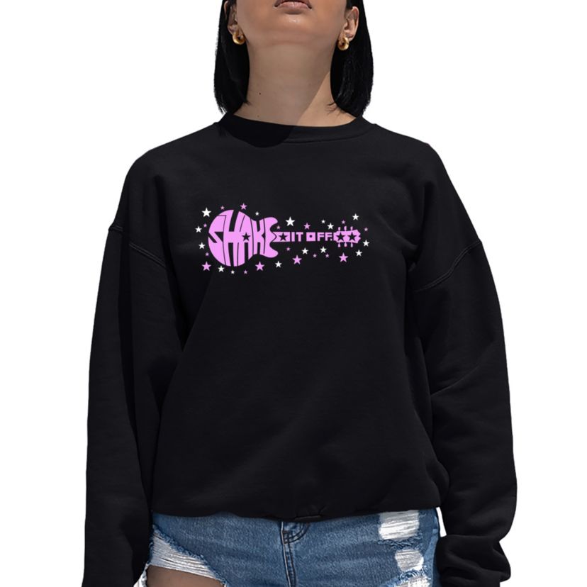 Shake it Off - Womens Word Art Crewneck Sweatshirt