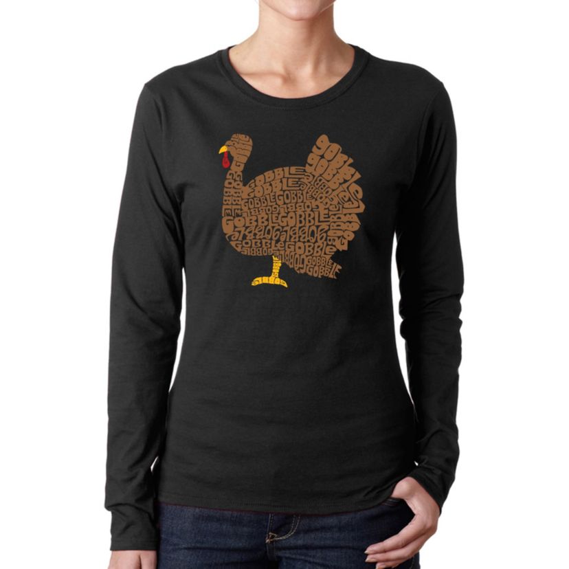 Thanksgiving - Womens Word Art Long Sleeve T-Shirt