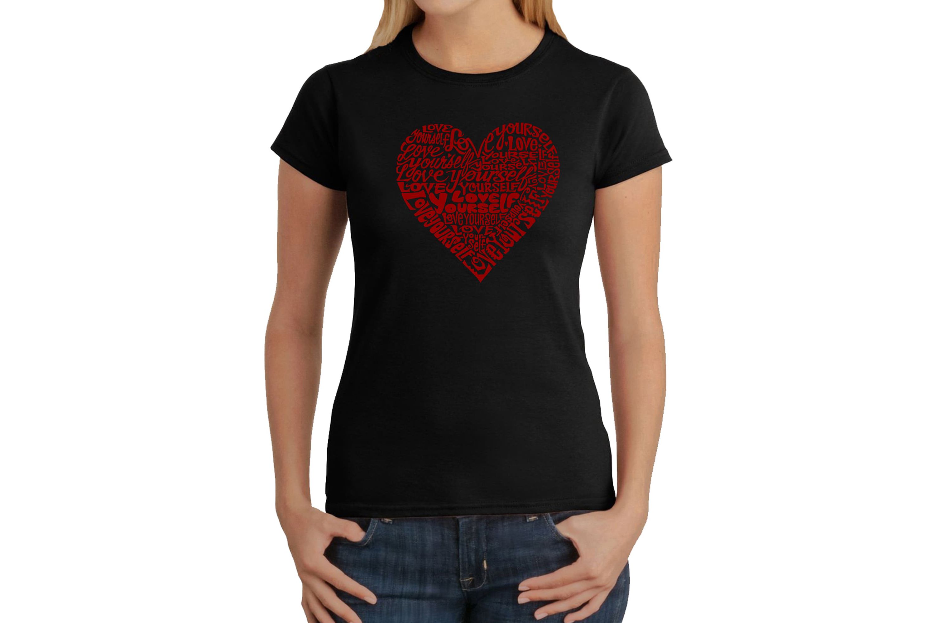 Love Yourself - Womens Word Art T-Shirt