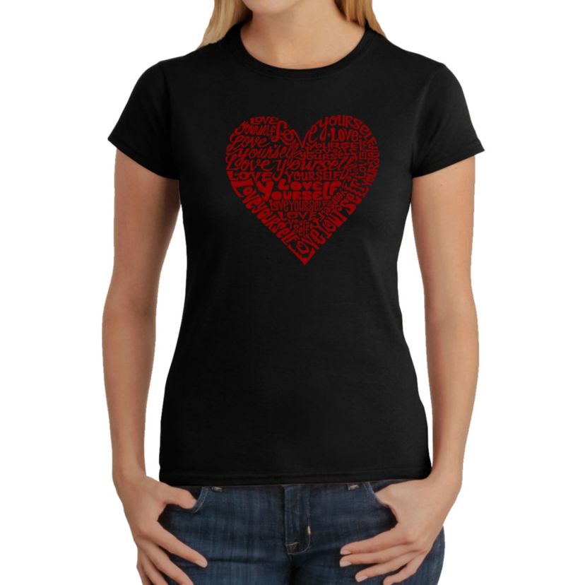 Love Yourself - Womens Word Art T-Shirt