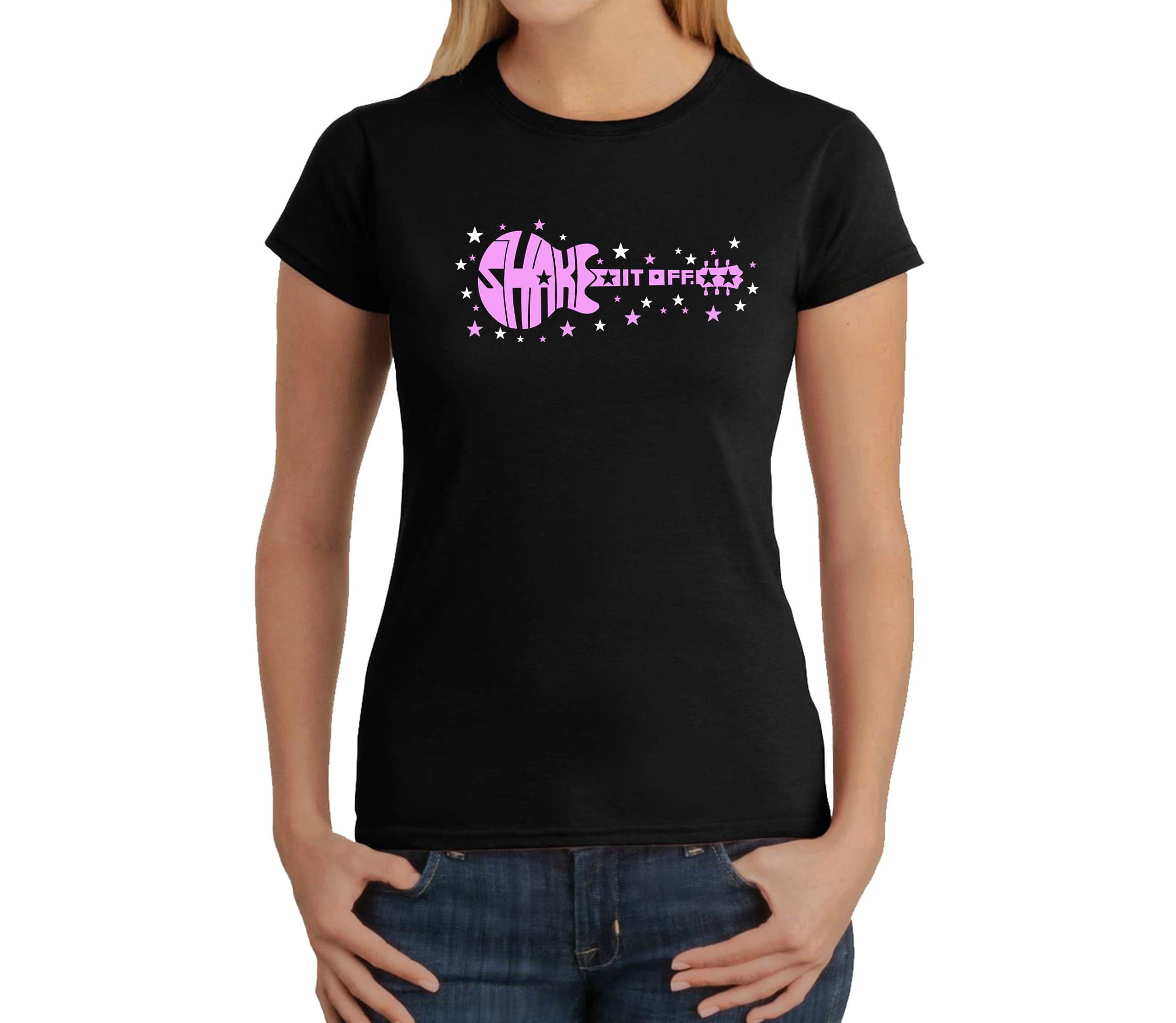 Shake it Off - Womens Word Art T-Shirt