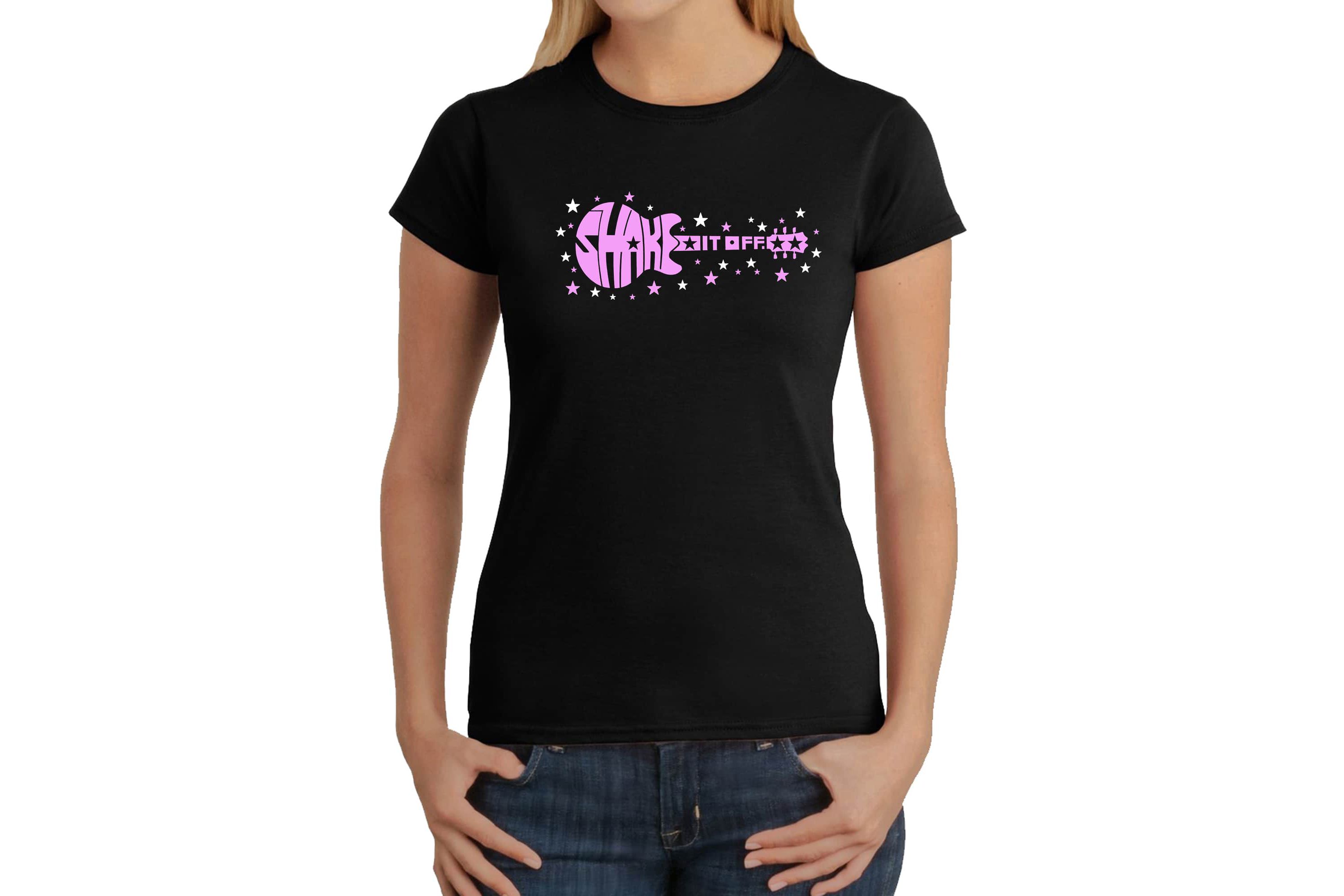 Shake it Off - Womens Word Art T-Shirt