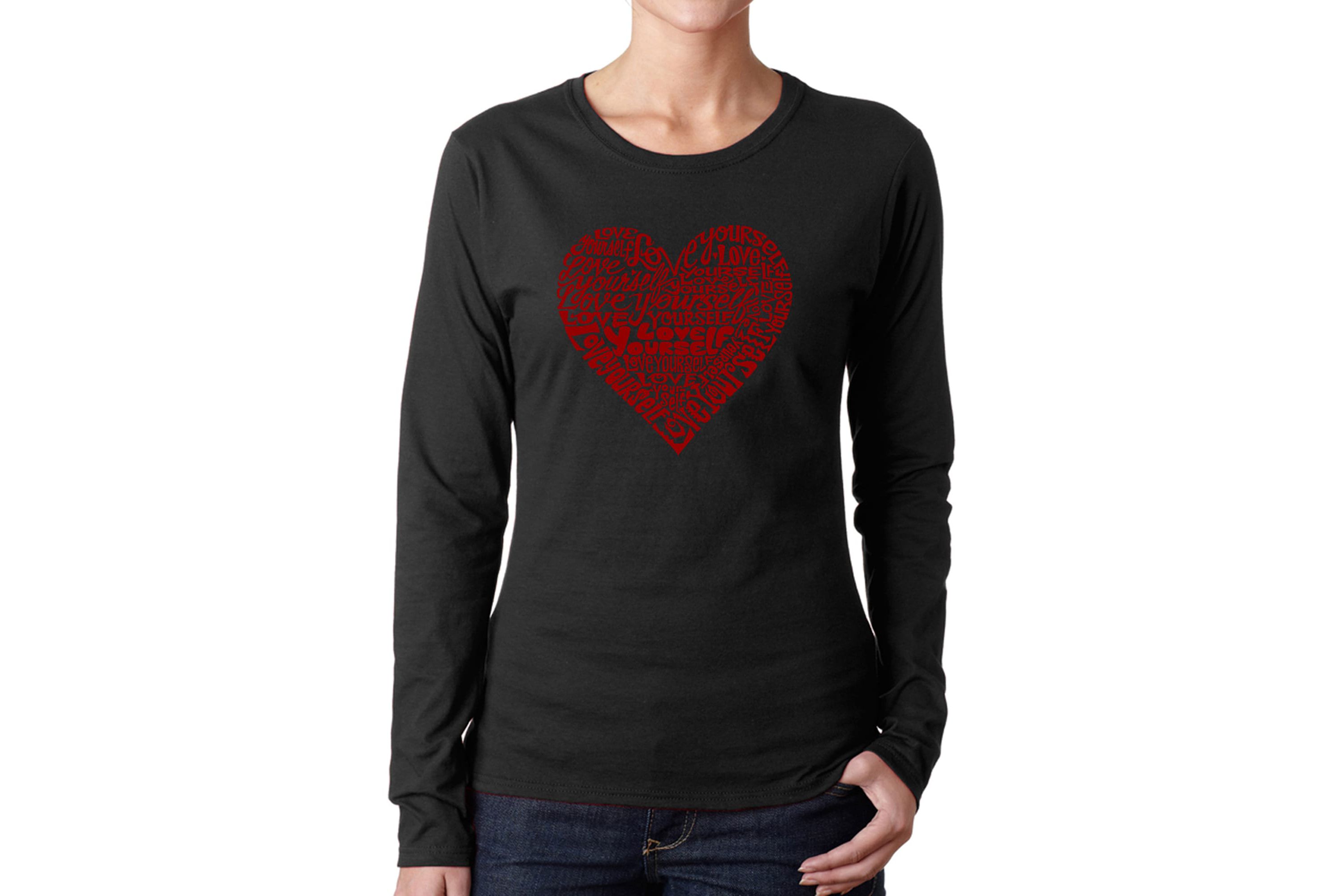 Love Yourself - Womens Word Art Long Sleeve T-Shirt