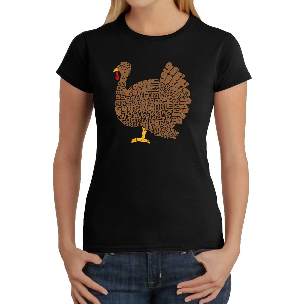 Thanksgiving - Womens Word Art T-Shirt
