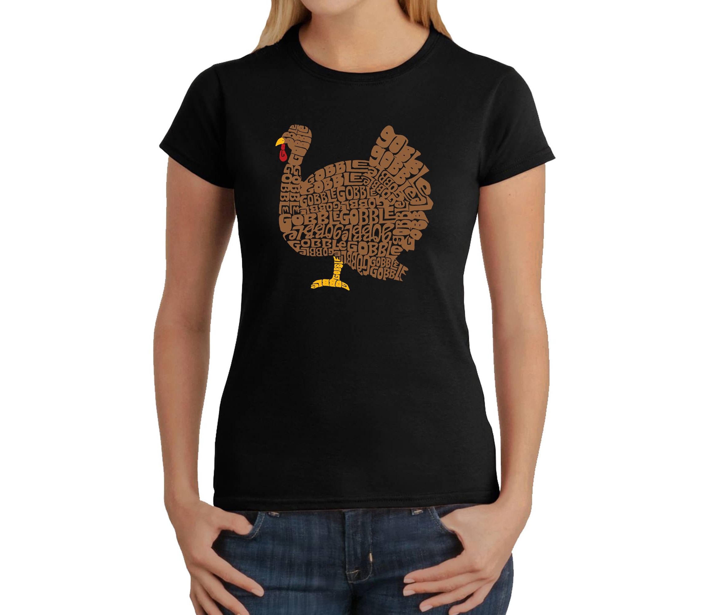 Thanksgiving - Womens Word Art T-Shirt