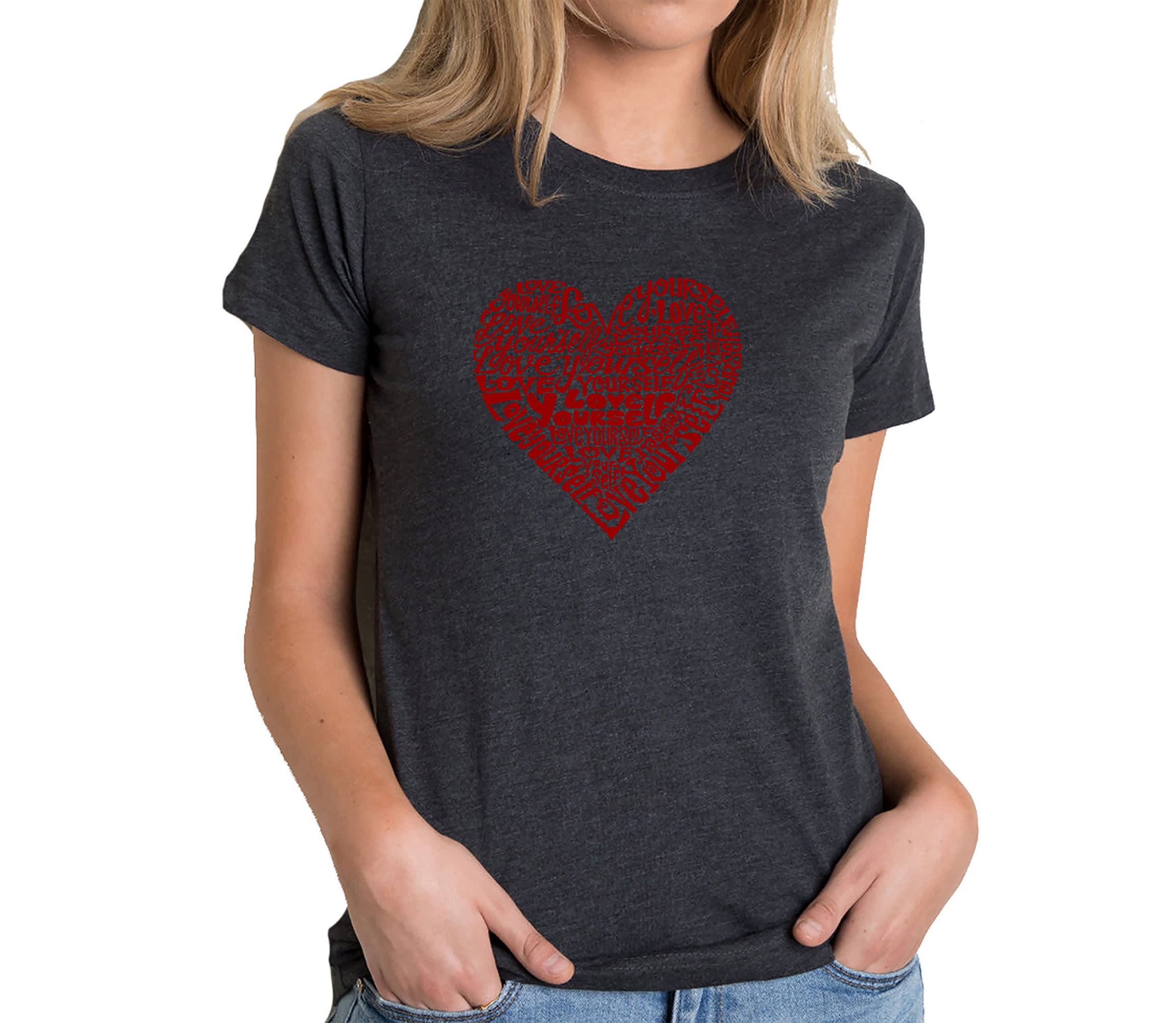 Love Yourself - Womens Premium Blend Word Art T-Shirt