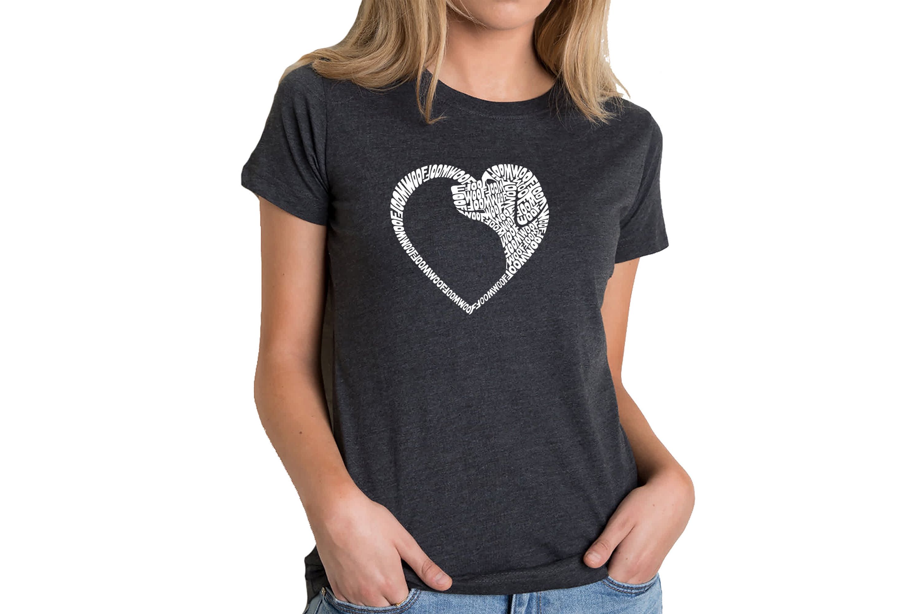 Dog Heart - Womens Premium Blend Word Art T-Shirt