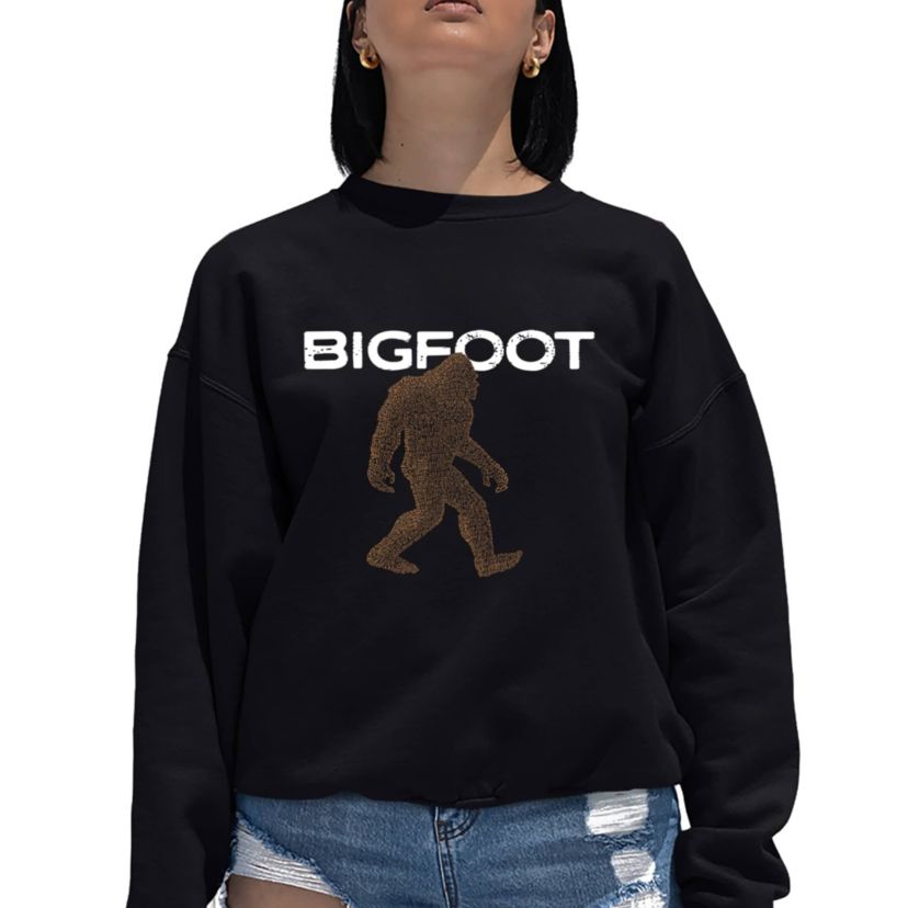 Bigfoot - Womens Word Art Crewneck Sweatshirt