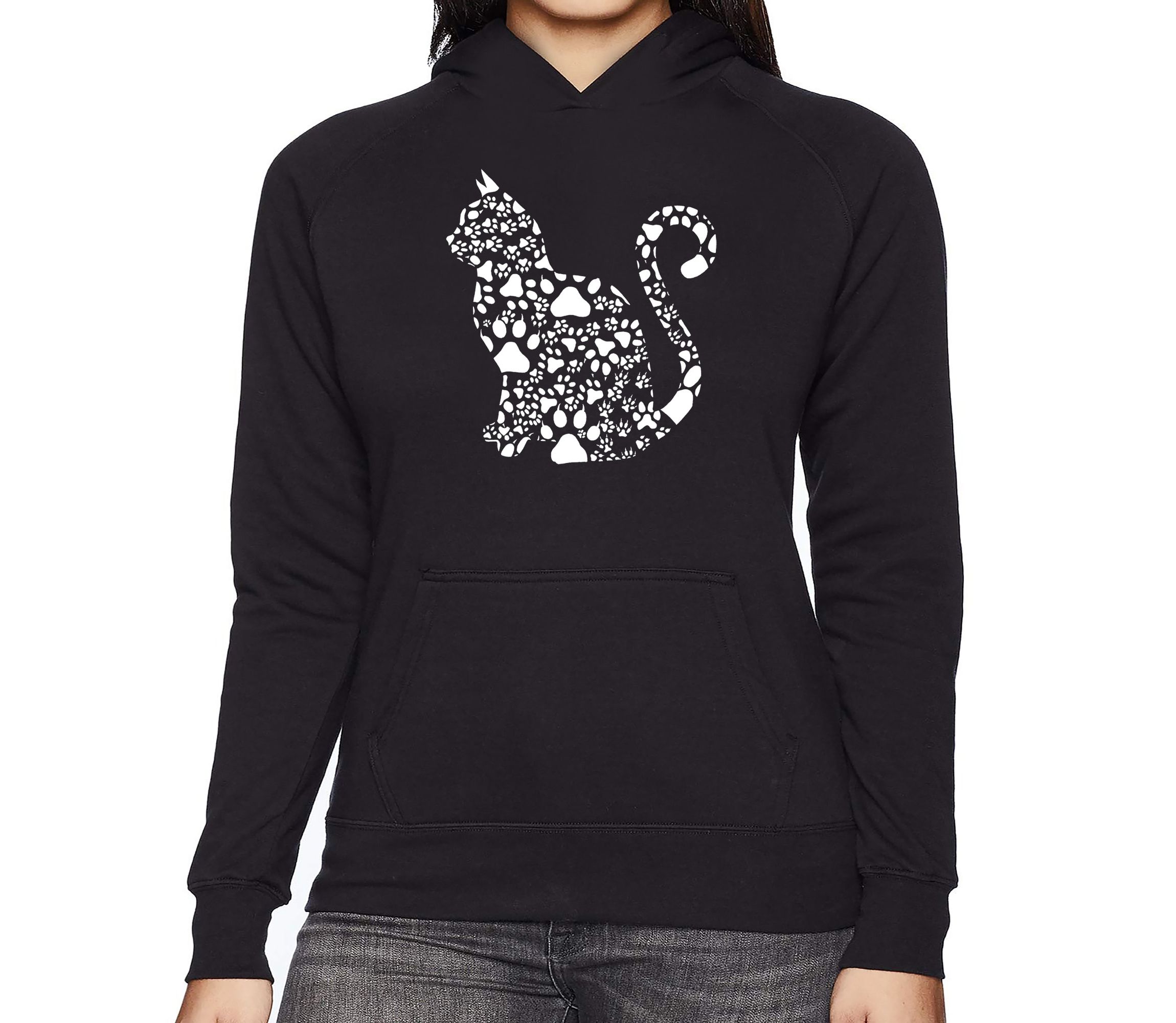 Cat Claws - Womens Word Art Hooded Sweatshirt