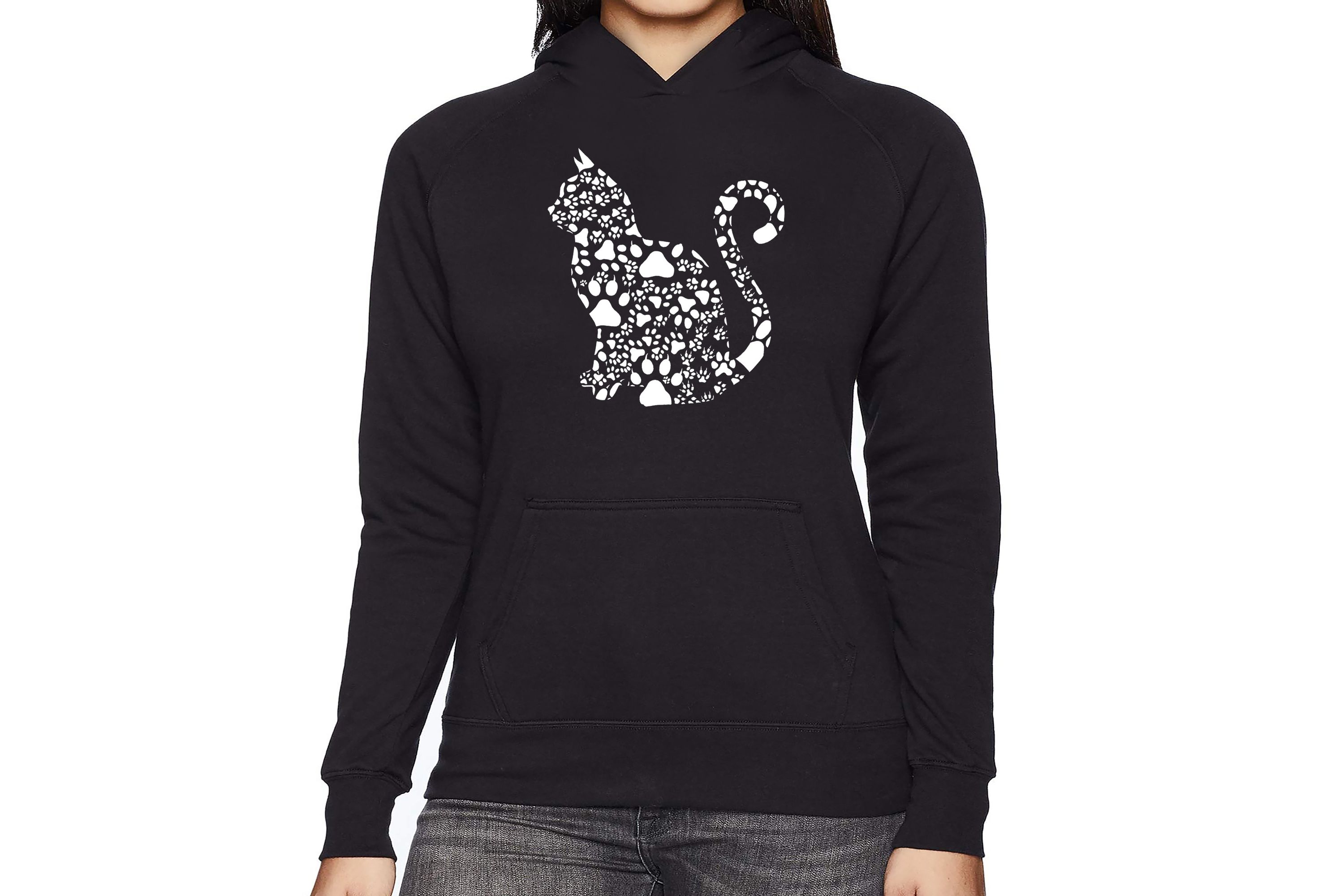 Cat Claws - Womens Word Art Hooded Sweatshirt
