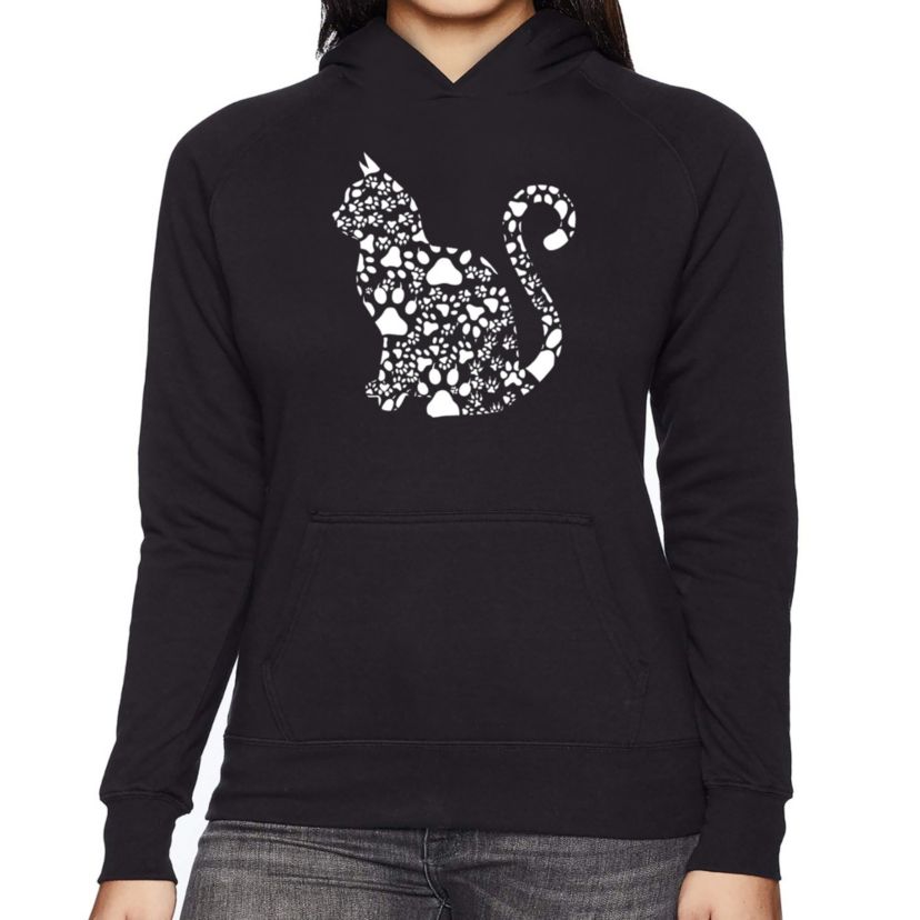 Cat Claws - Womens Word Art Hooded Sweatshirt
