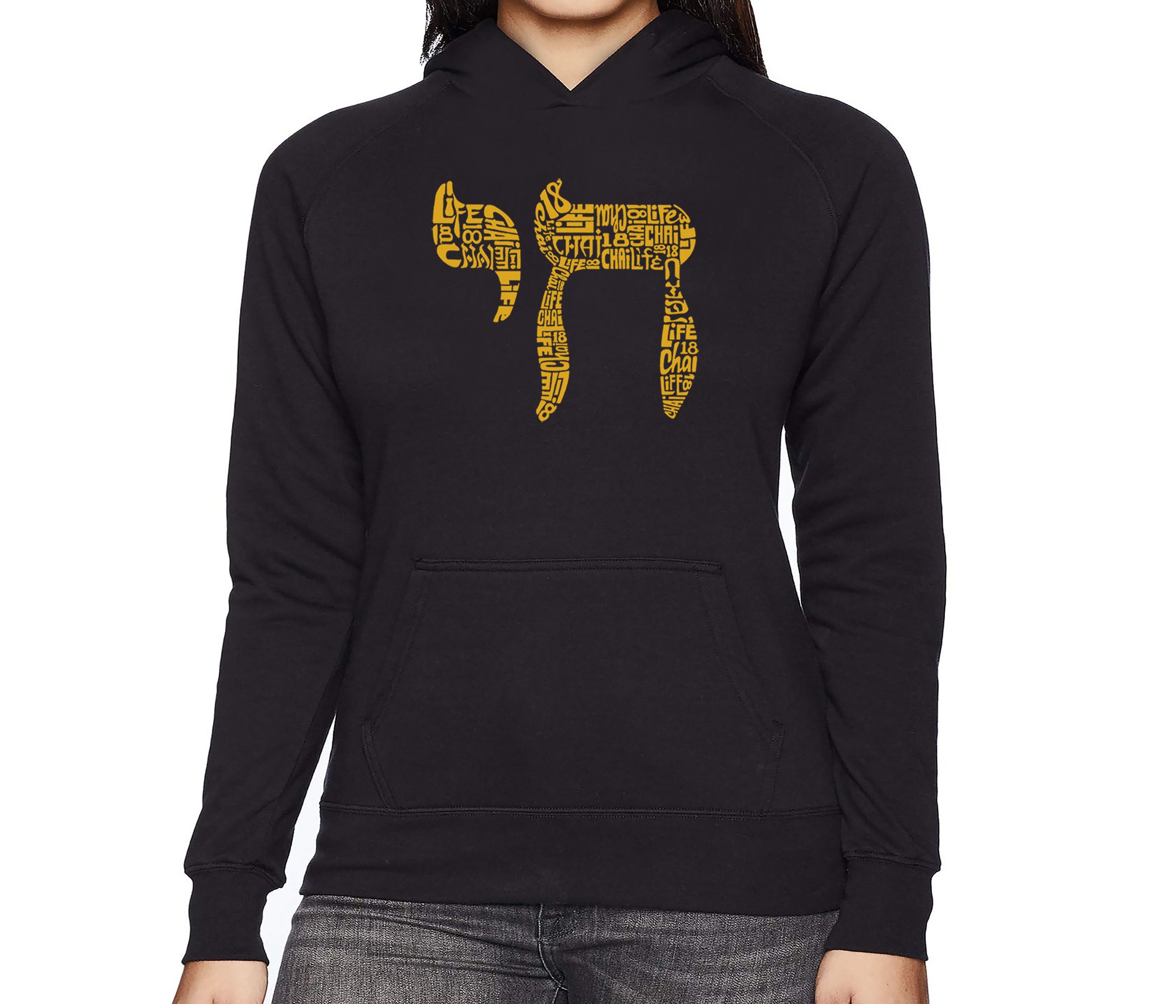 Chai - Womens Word Art Hooded Sweatshirt