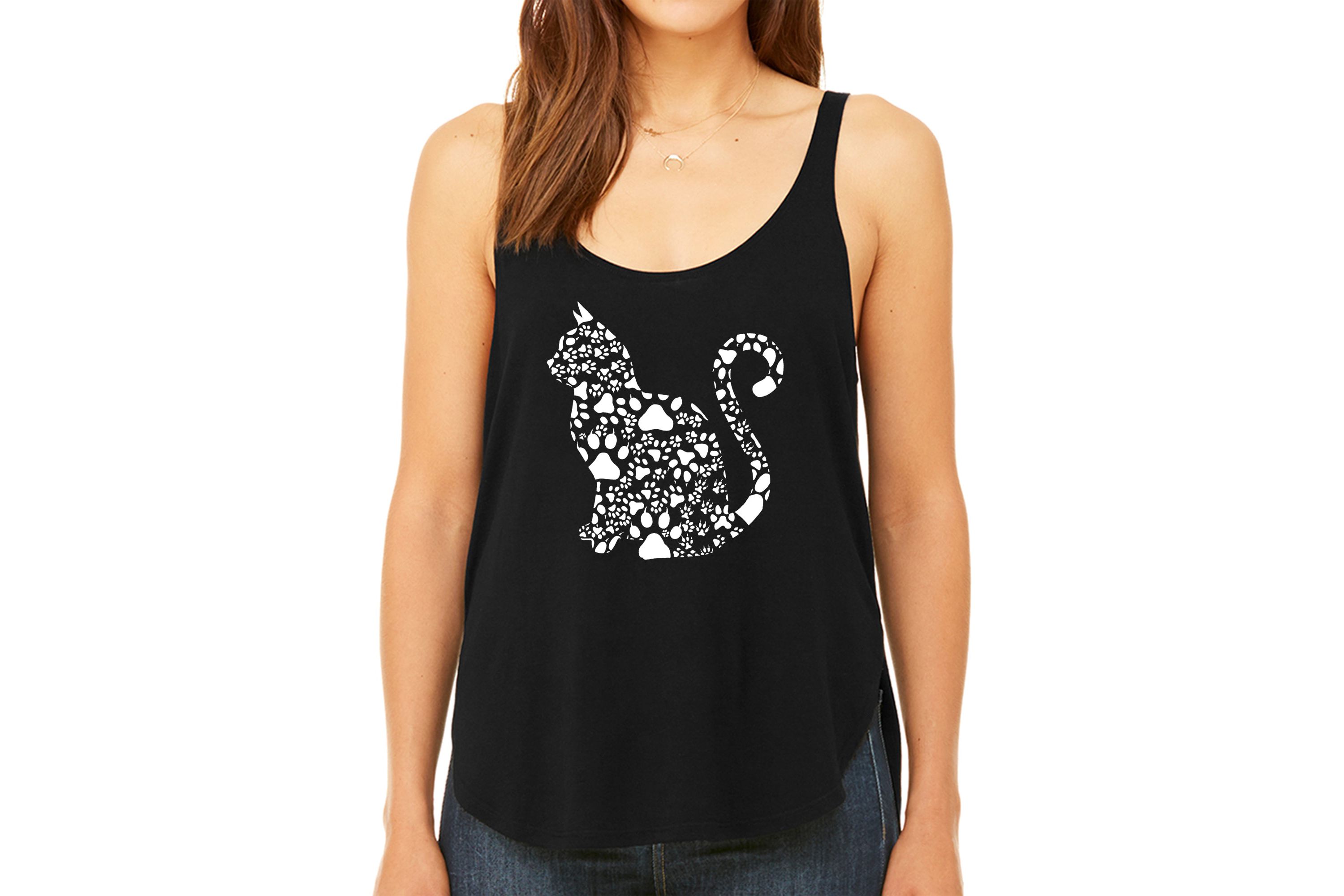 Cat Claws - Womens Premium Word Art Flowy Tank Top