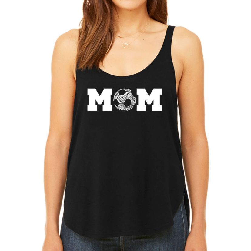 Soccer Mom - Womens Premium Word Art Flowy Tank Top