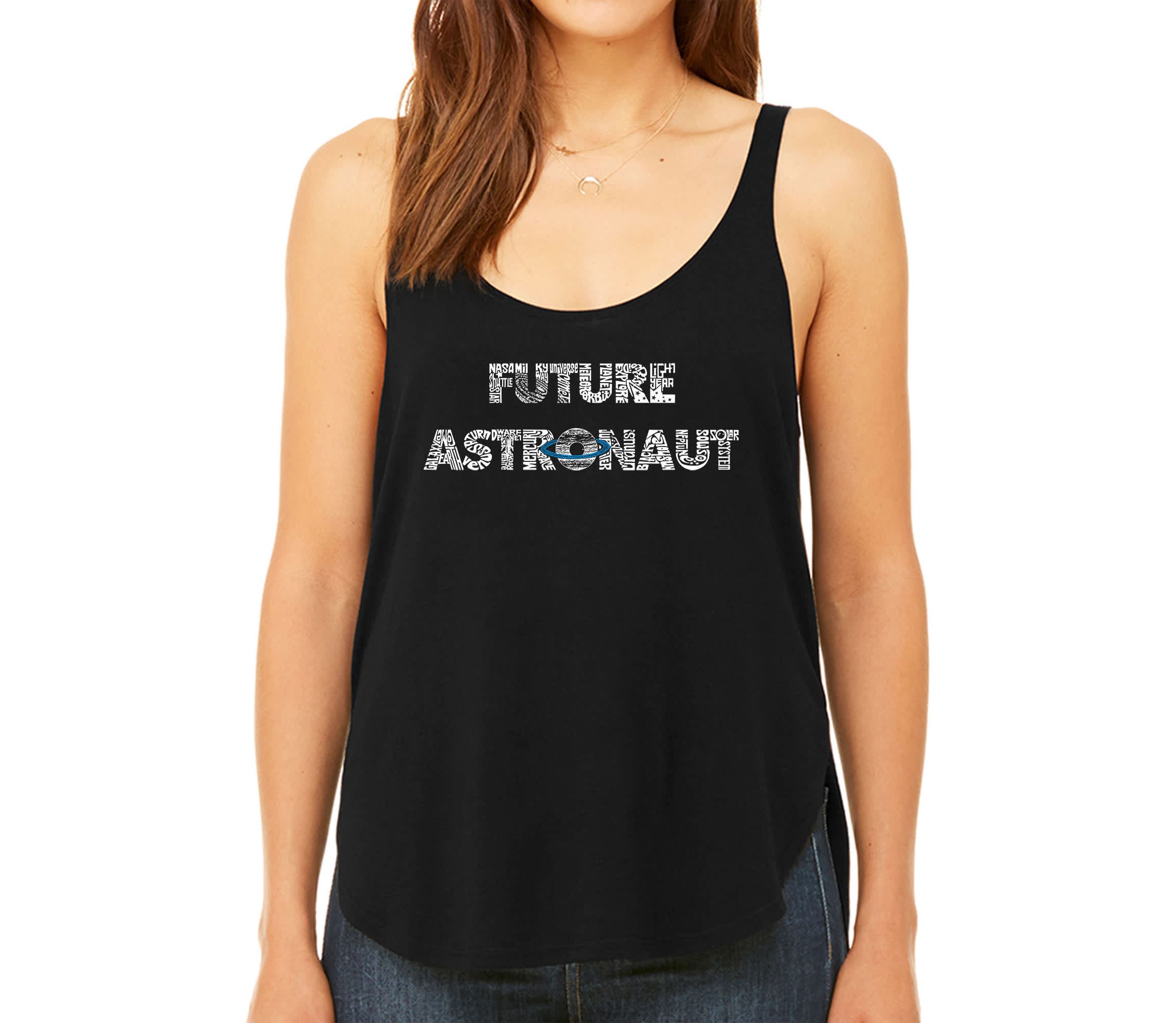 Future Astronaut - Womens Premium Word Art Flowy Tank Top