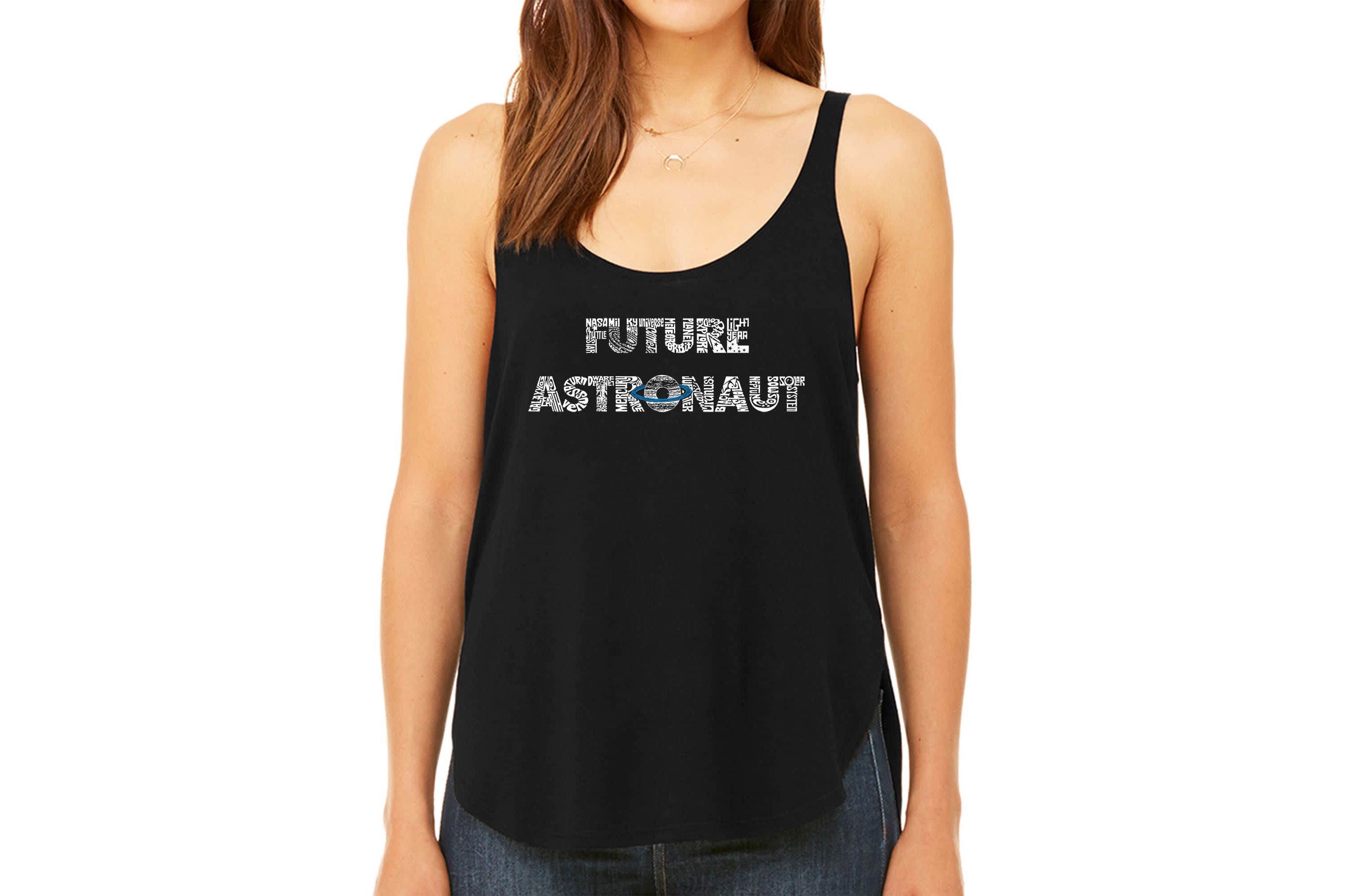 Future Astronaut - Womens Premium Word Art Flowy Tank Top