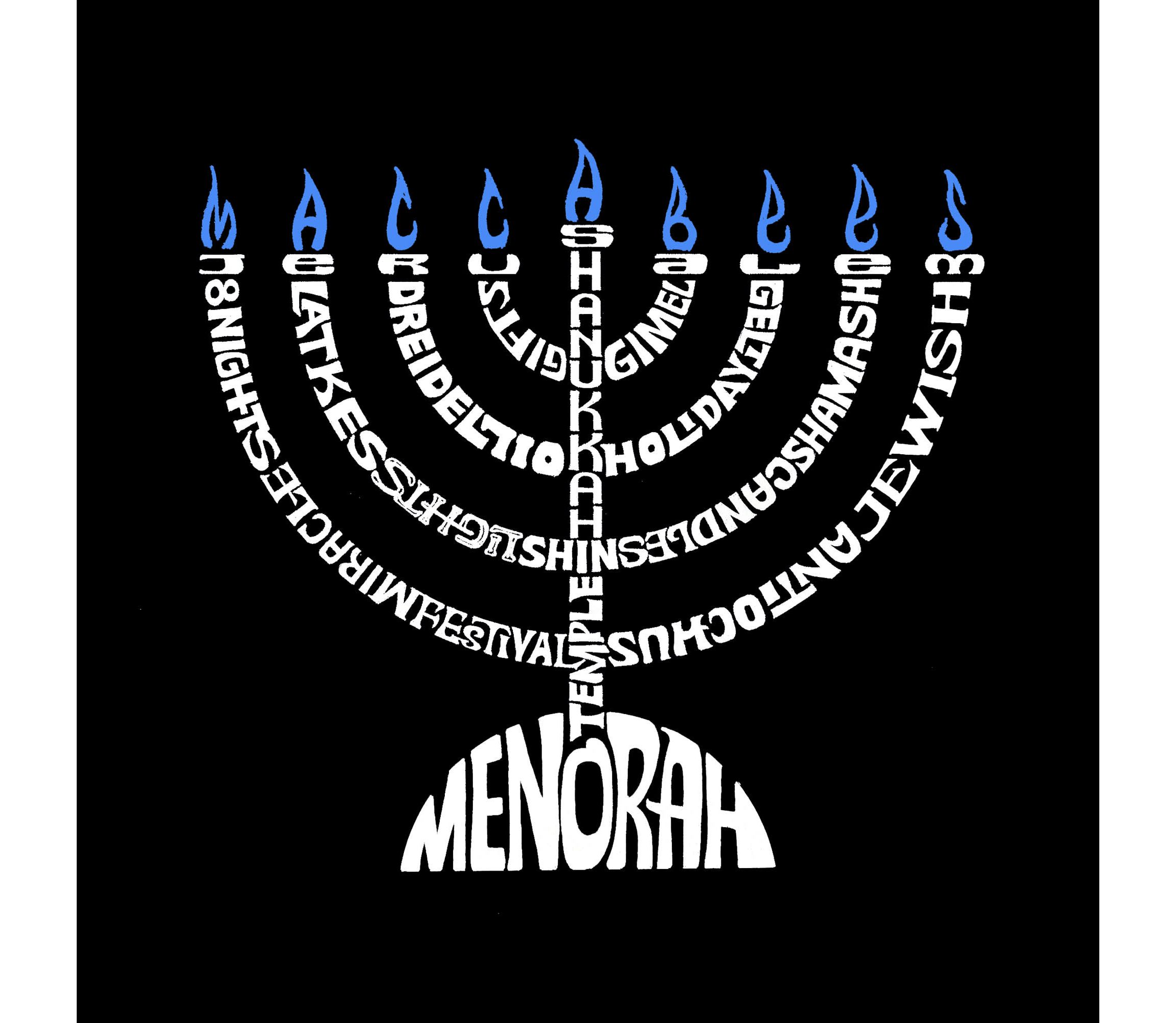 Menorah - Womens Premium Word Art Flowy Tank Top