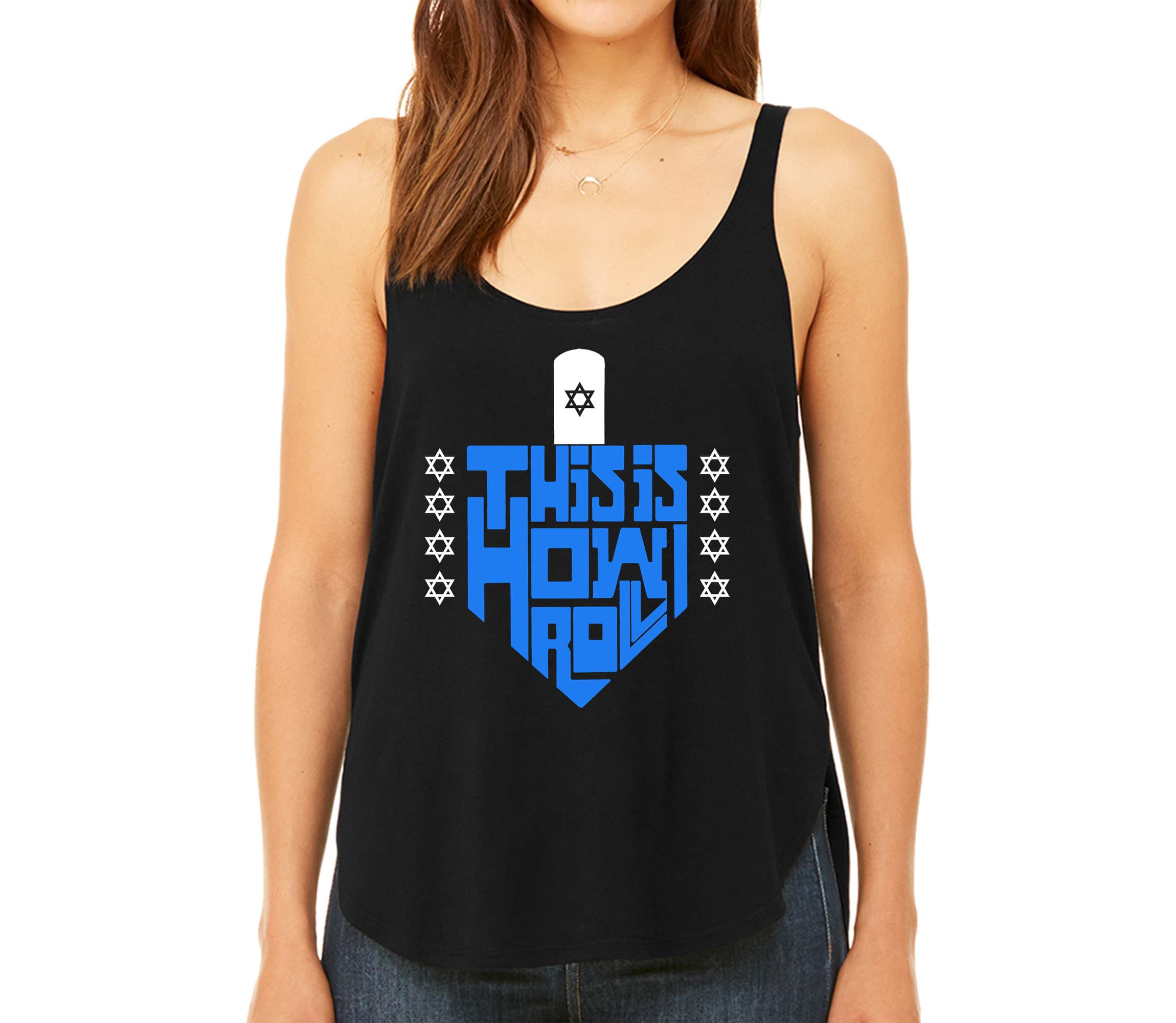 This is How I Roll - Womens Premium Word Art Flowy Tank Top