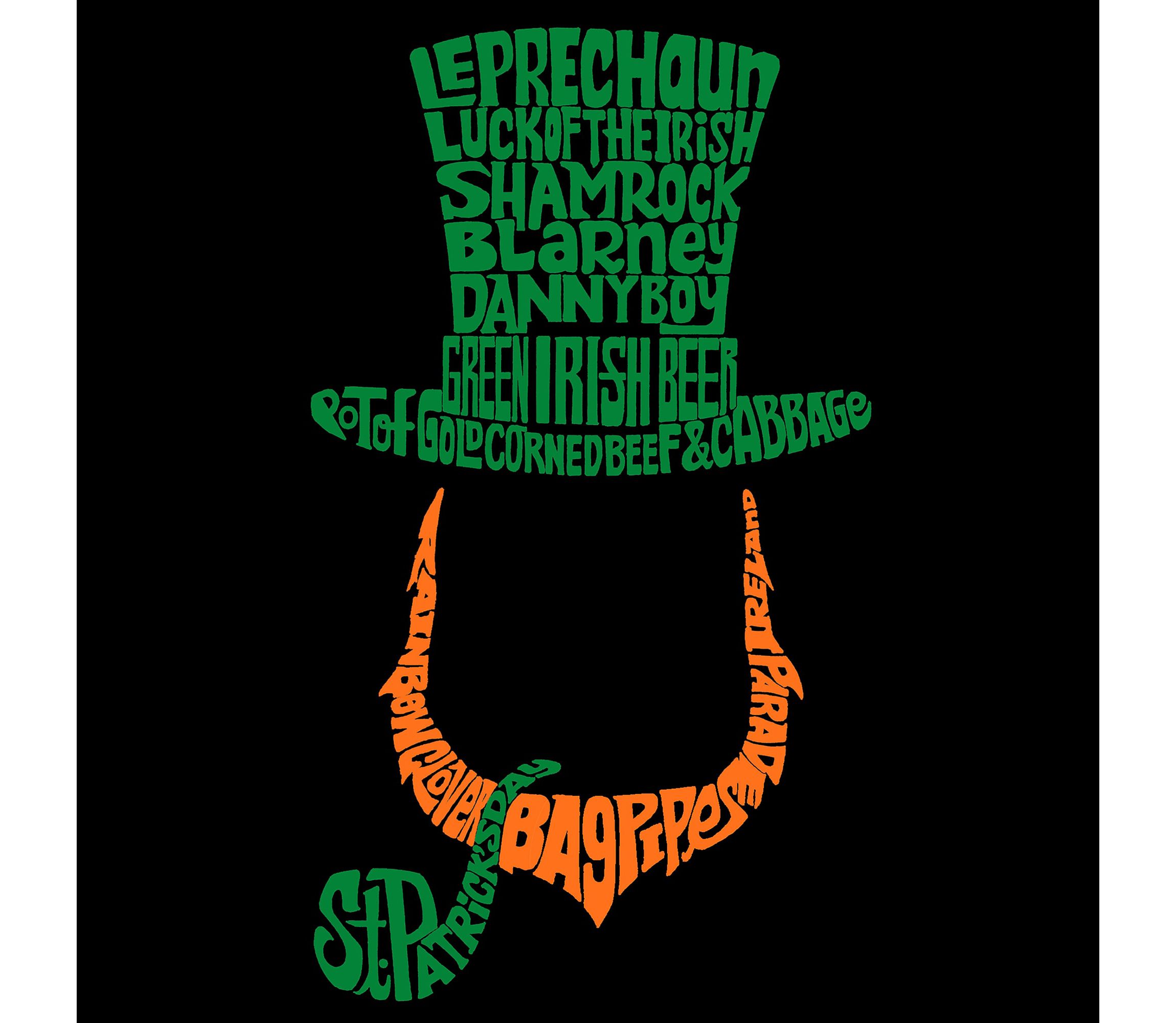 Womens Plus Size Word Art T-shirt - Leprechaun