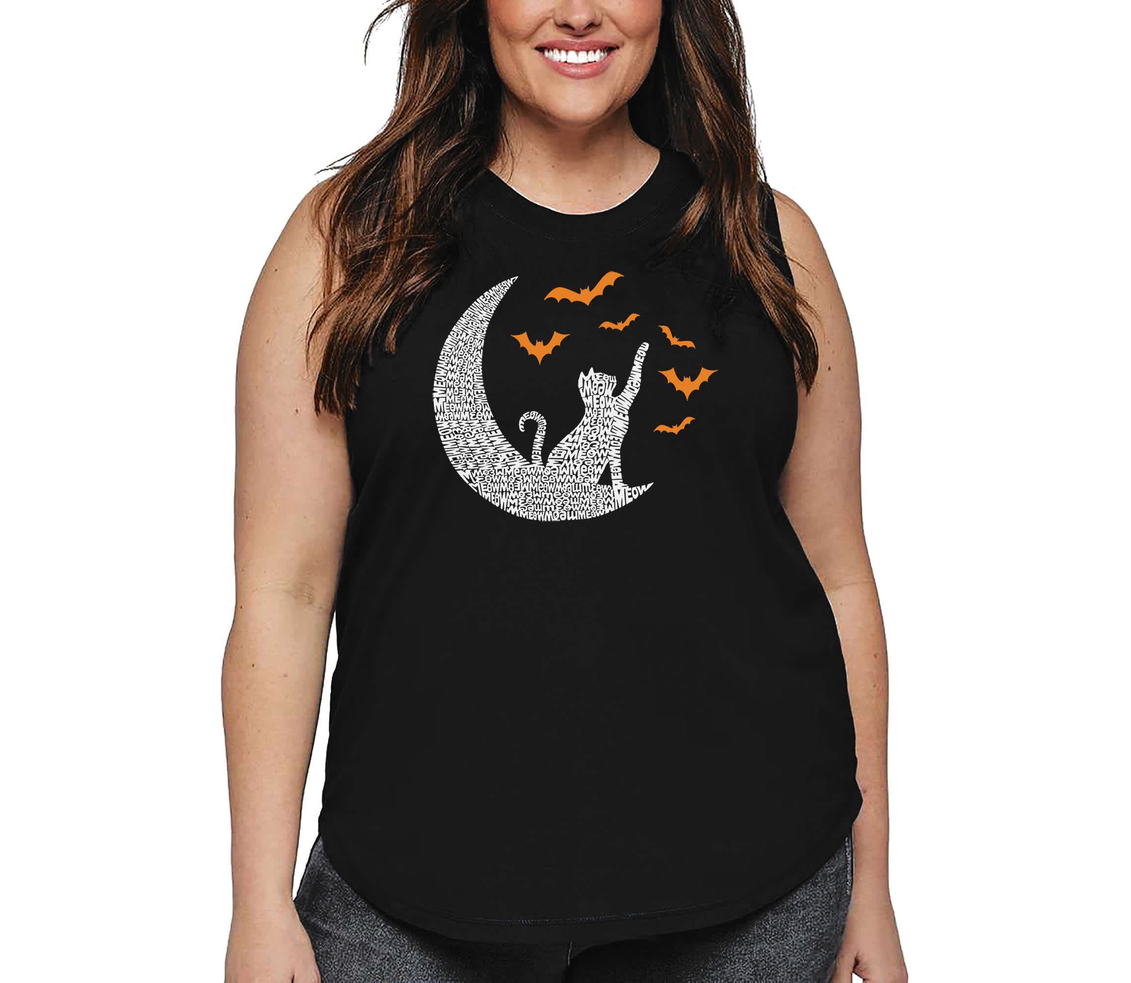 Lunar Bats - Womens Plus Size Word Art Tank Top