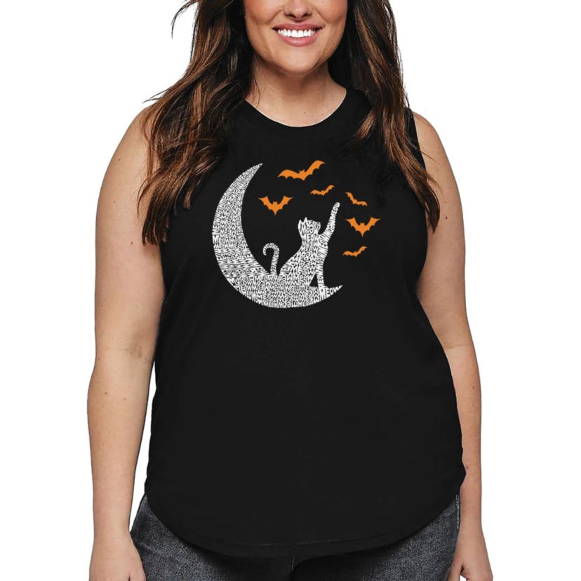 Lunar Bats - Womens Plus Size Word Art Tank Top