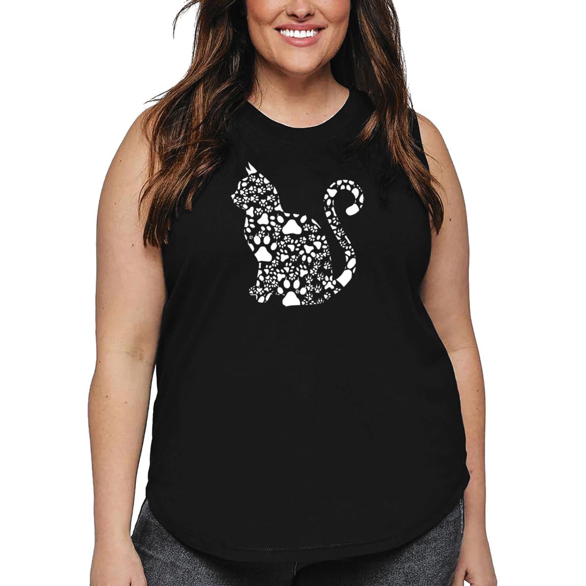 Cat Claws - Womens Plus Size Word Art Tank Top