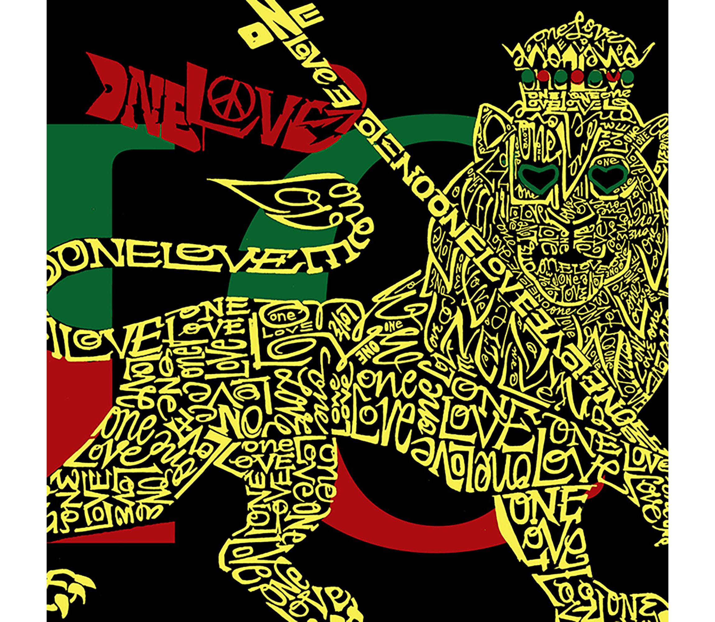 Womens Plus Size Word Art Tank Top - Zion - One Love