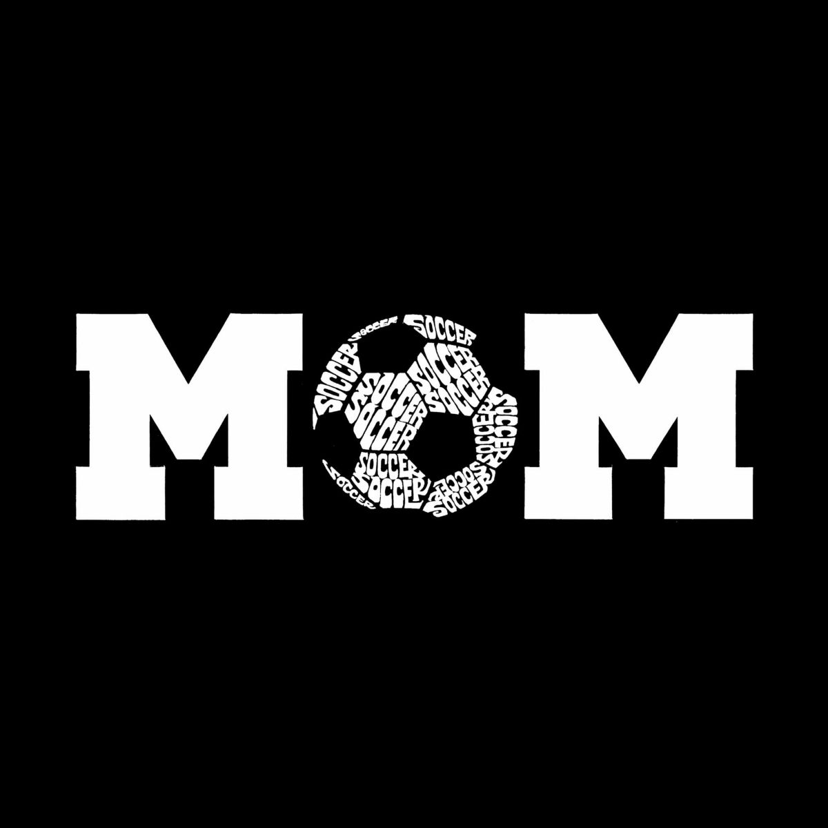Soccer Mom - Womens Plus Size Word Art T-Shirt