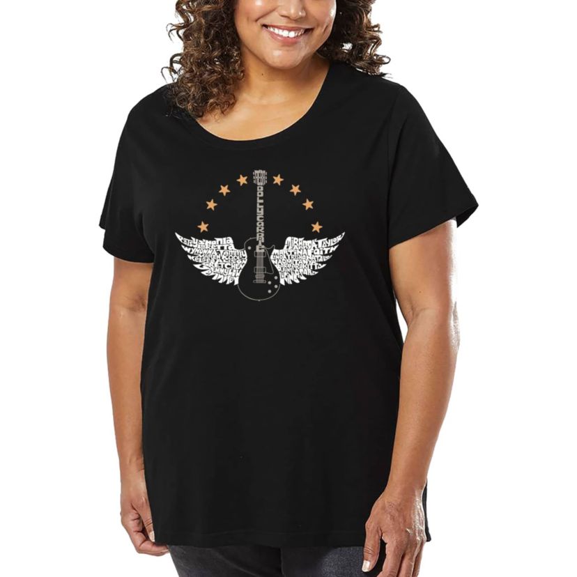 Country Female Singers - Womens Plus Size Word Art T-Shirt