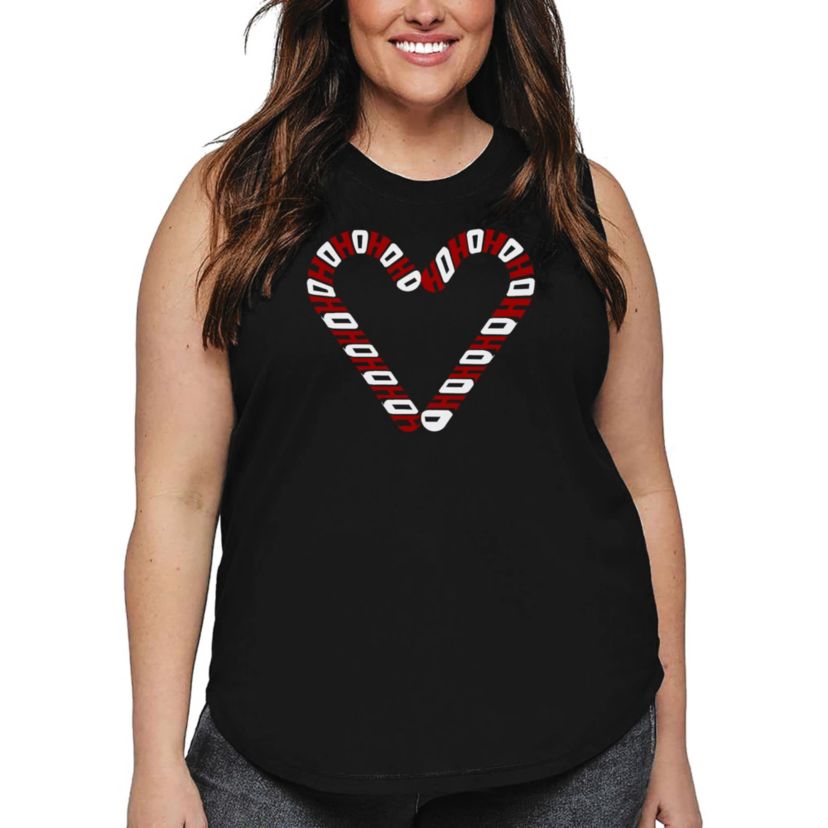 Candy Canes - Womens Plus Size Word Art Tank Top