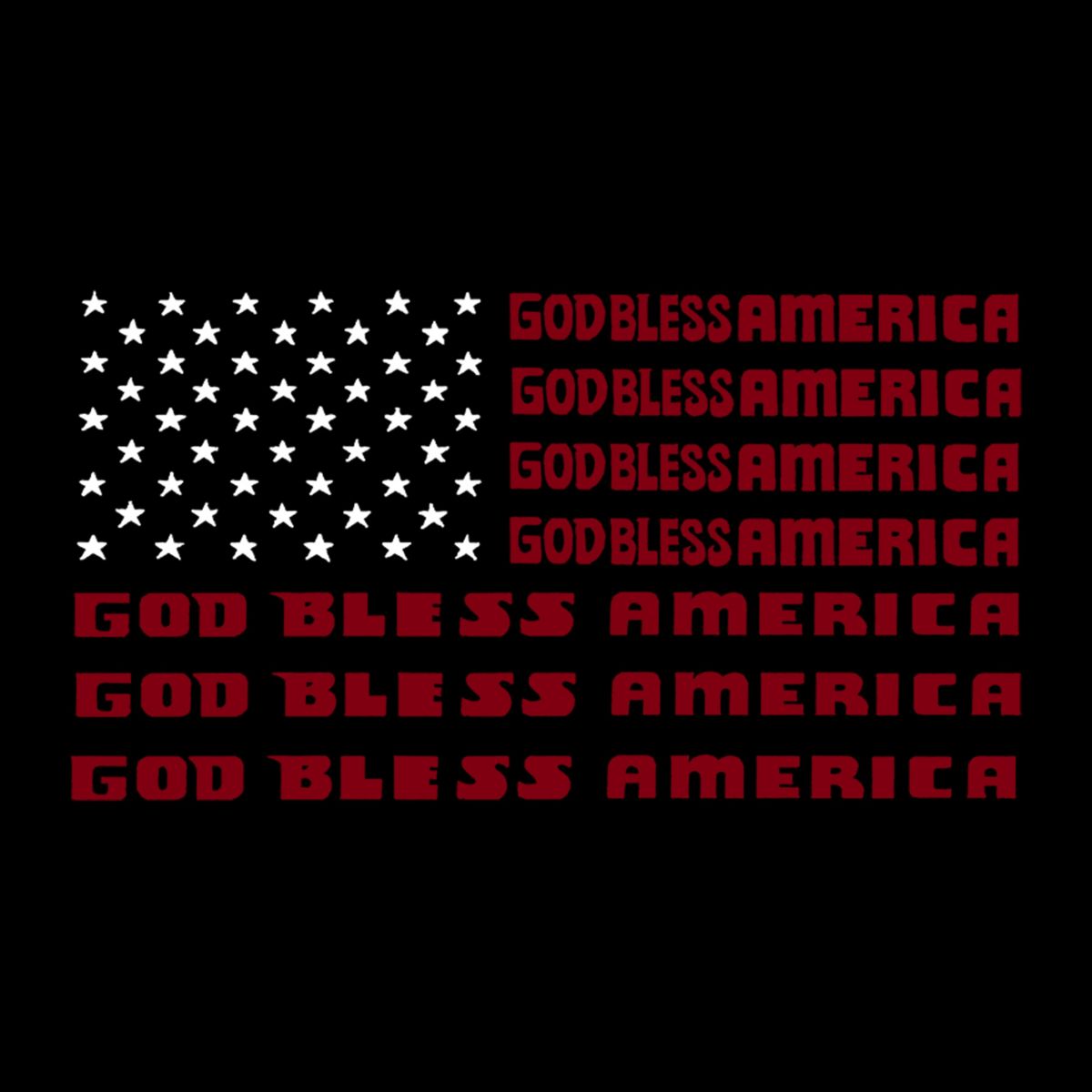 Womens Plus Size Word Art Tank Top - God Bless America